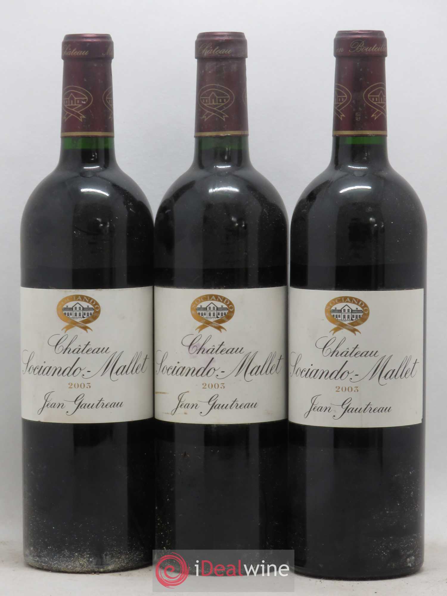 Château Sociando Mallet 2003 - Lot de 6 bouteilles - 1