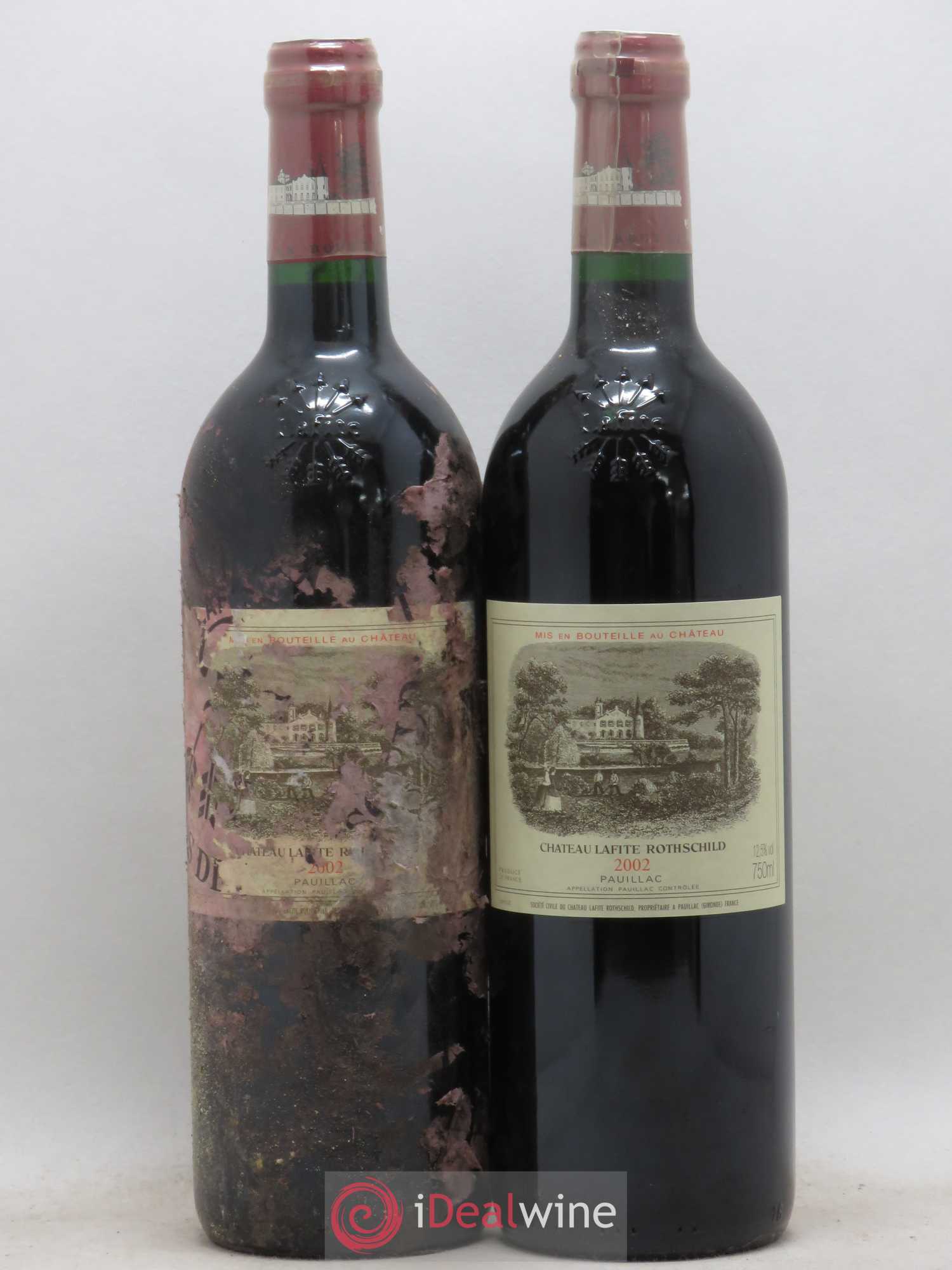 Château Lafite Rothschild 1er Grand Cru Classé 2002 - Lot de 2 bouteilles - 0
