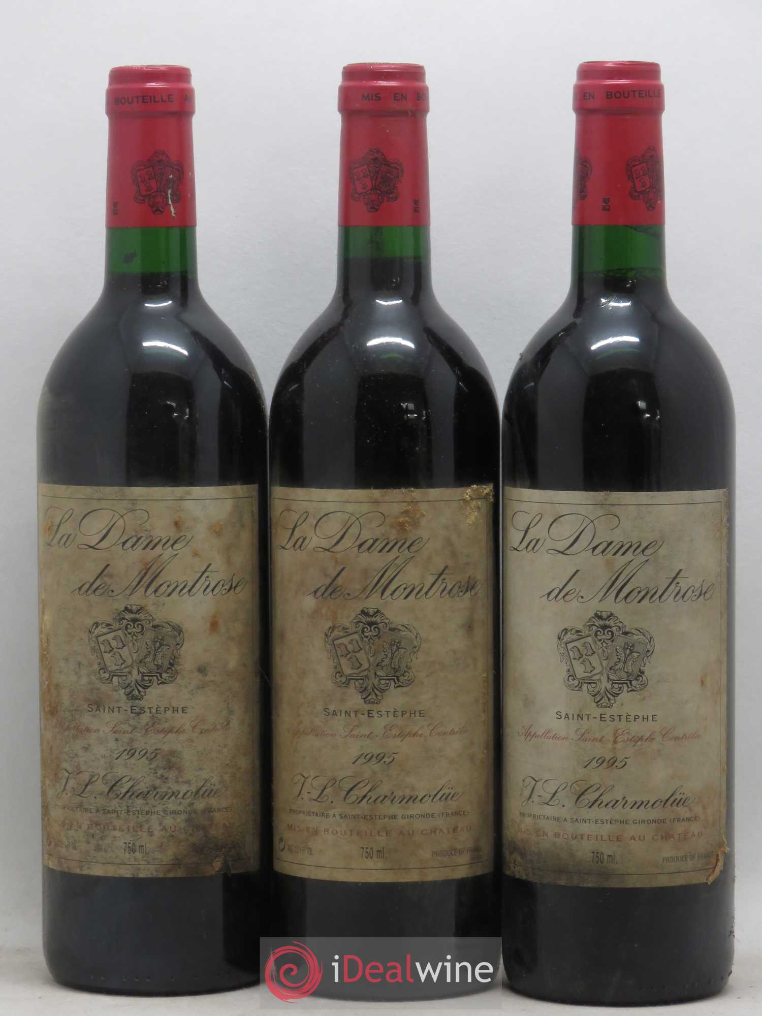 La Dame de Montrose Second Vin 1995 - Lot de 3 bouteilles - 0