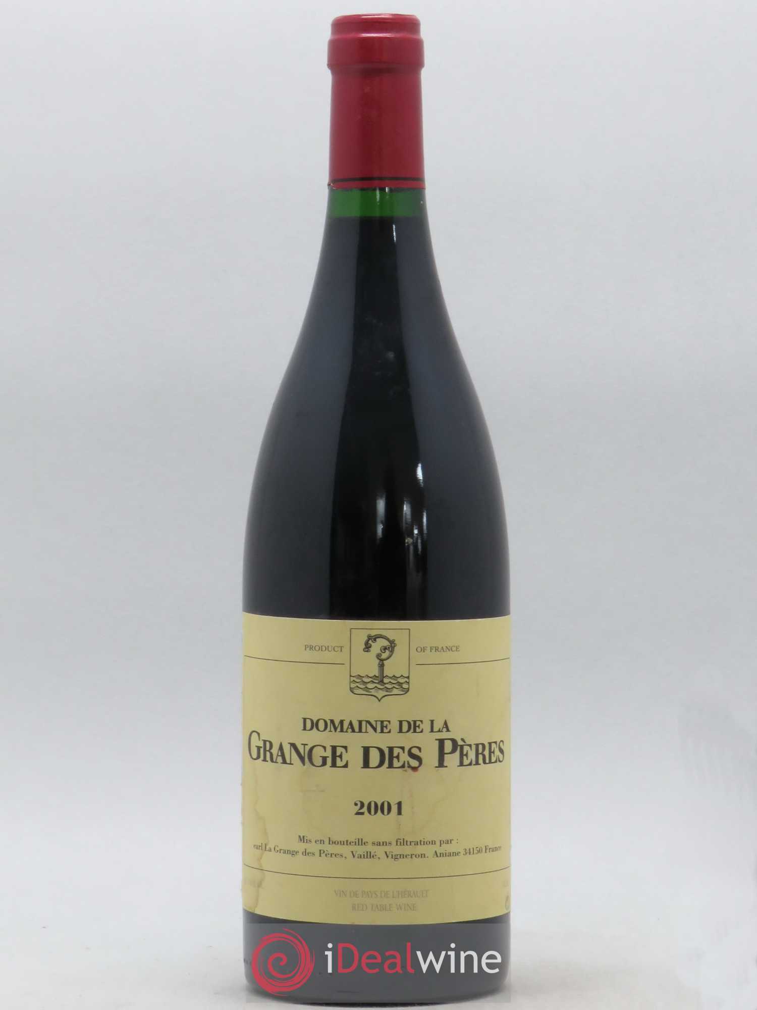 Pays d'Hérault Grange des Pères Laurent Vaillé 2001 - Lot de 1 bouteille - 0