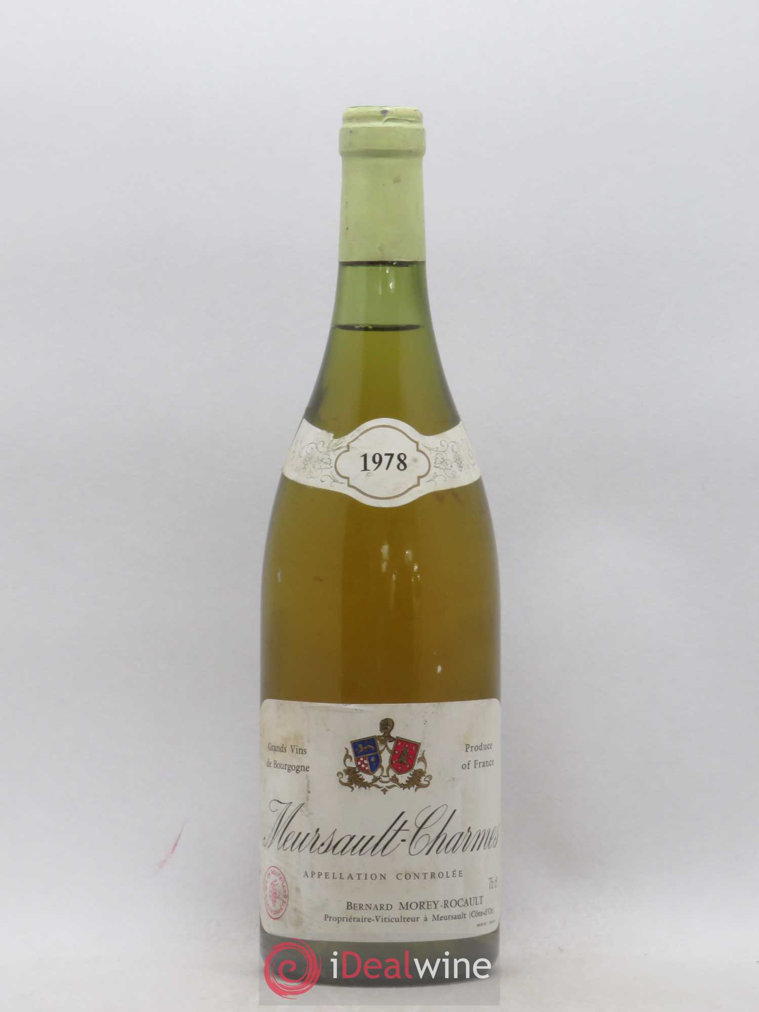 Meursault Charmes Morey Rocault 1978 - Lot de 1 bouteille - 0