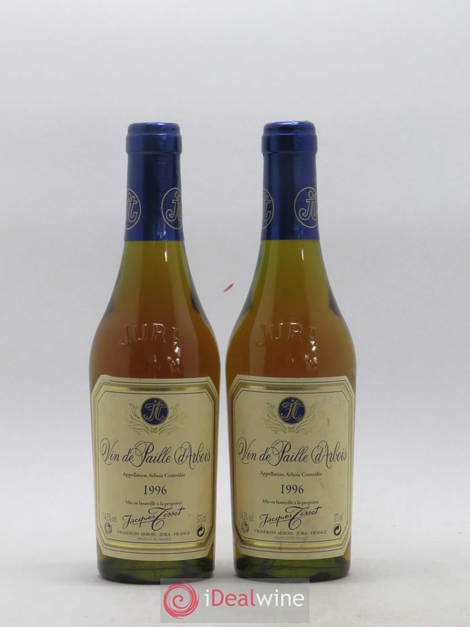 Arbois Vin de Paille Jacques Tissot 1996 - Posten von 2 Demi-Flaschen - 0