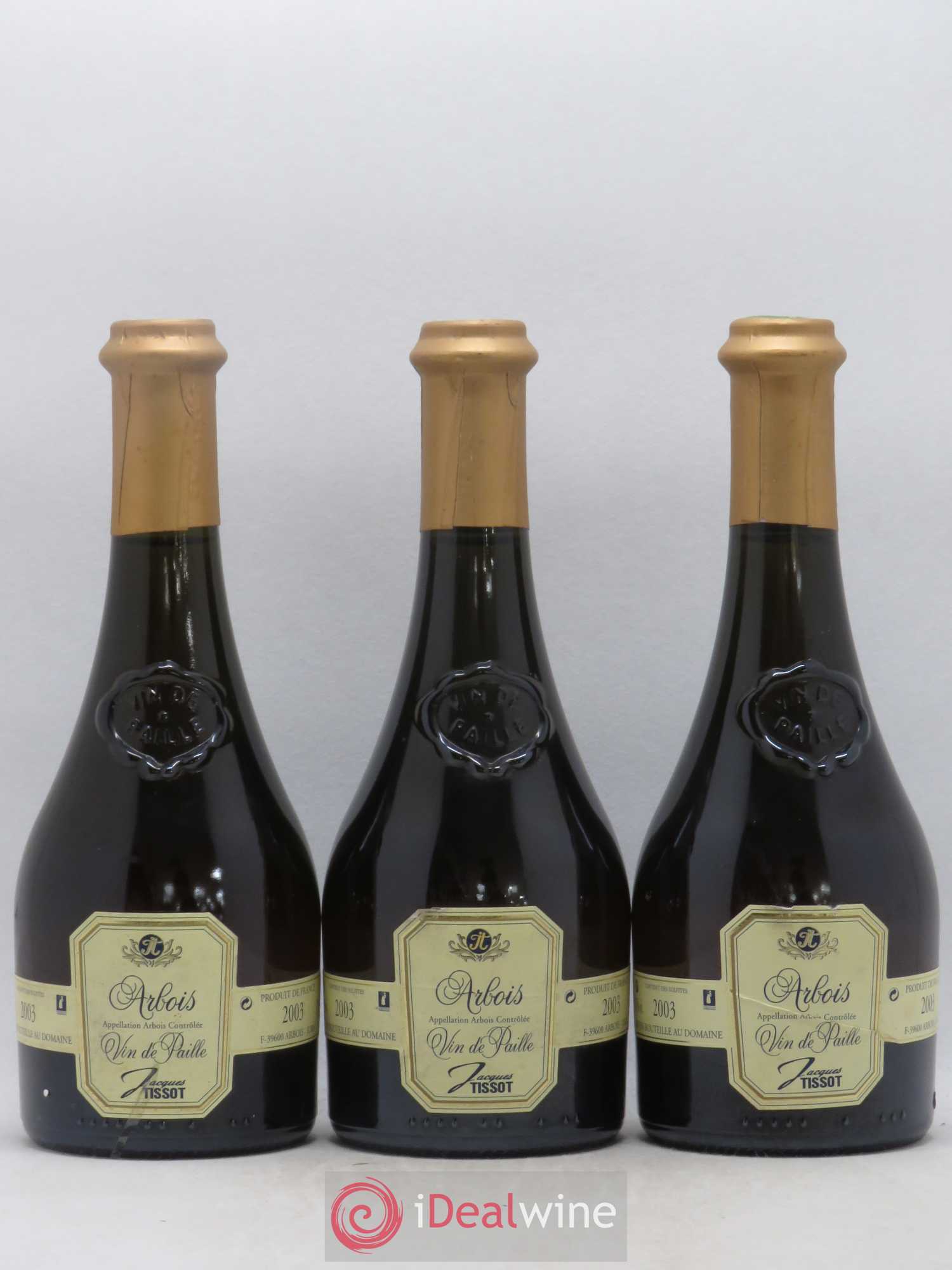 Arbois Vin de Paille Jacques Tissot 2003 - Posten von 3 Demi-Flaschen - 0