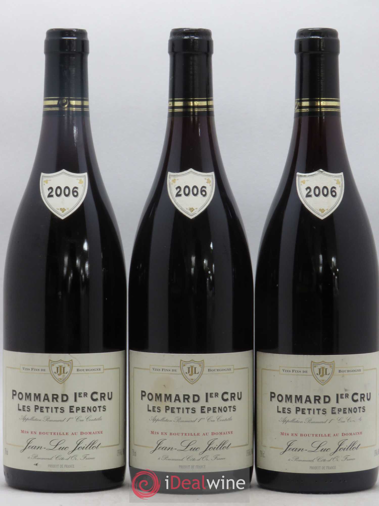 Pommard 1er Cru Les Petits Epenots Jean-Luc Joillot 2006 - Posten von 3 Flaschen - 0