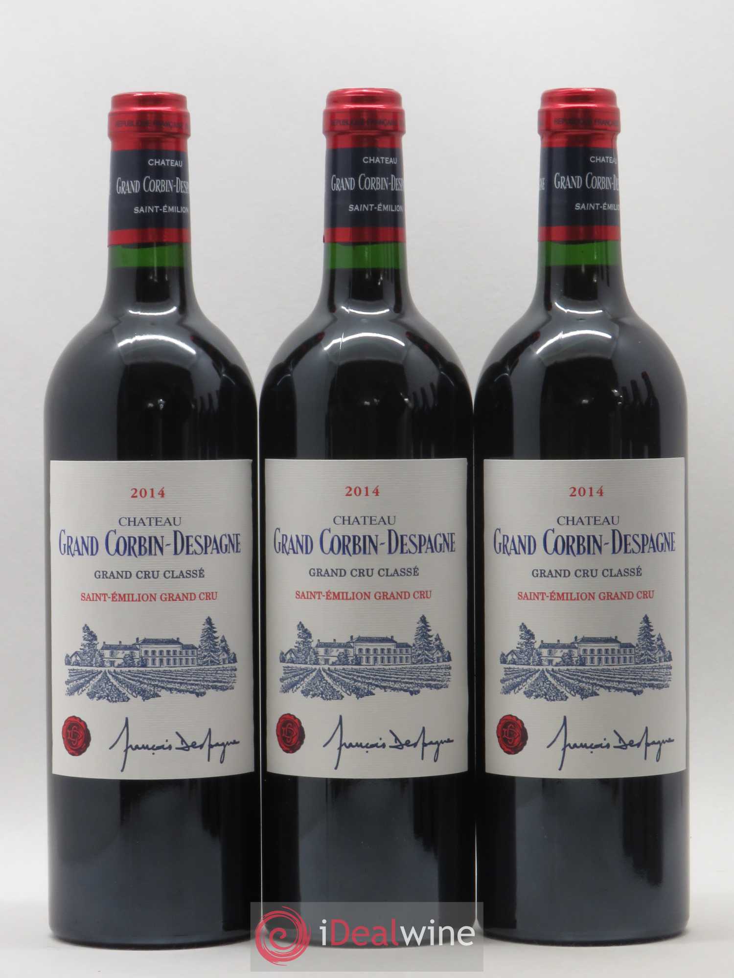 Château Grand Corbin Despagne Grand Cru Classé 2014 - Lot de 6 bouteilles - 1