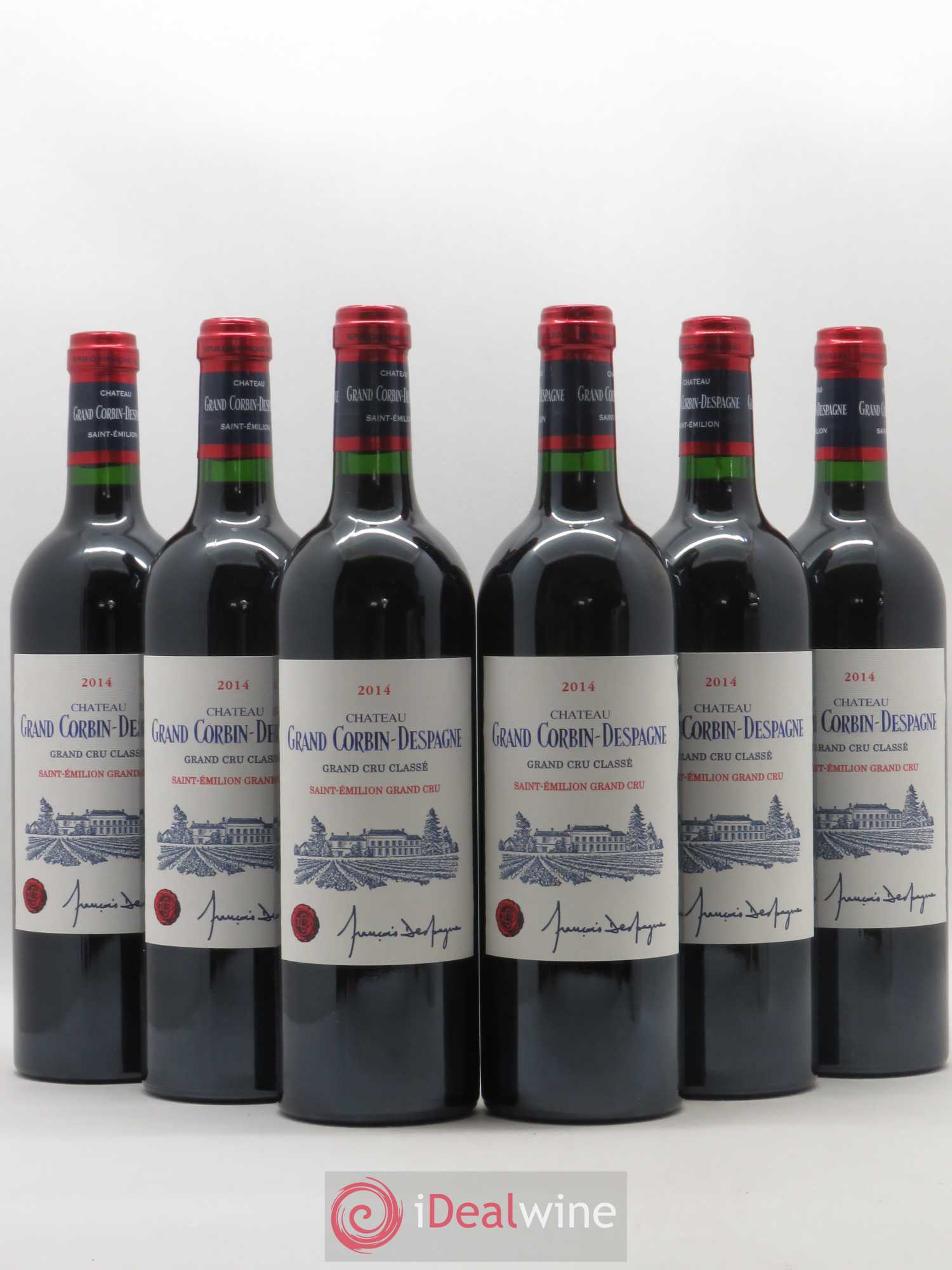 Château Grand Corbin Despagne Grand Cru Classé 2014 - Lot de 6 bouteilles - 0
