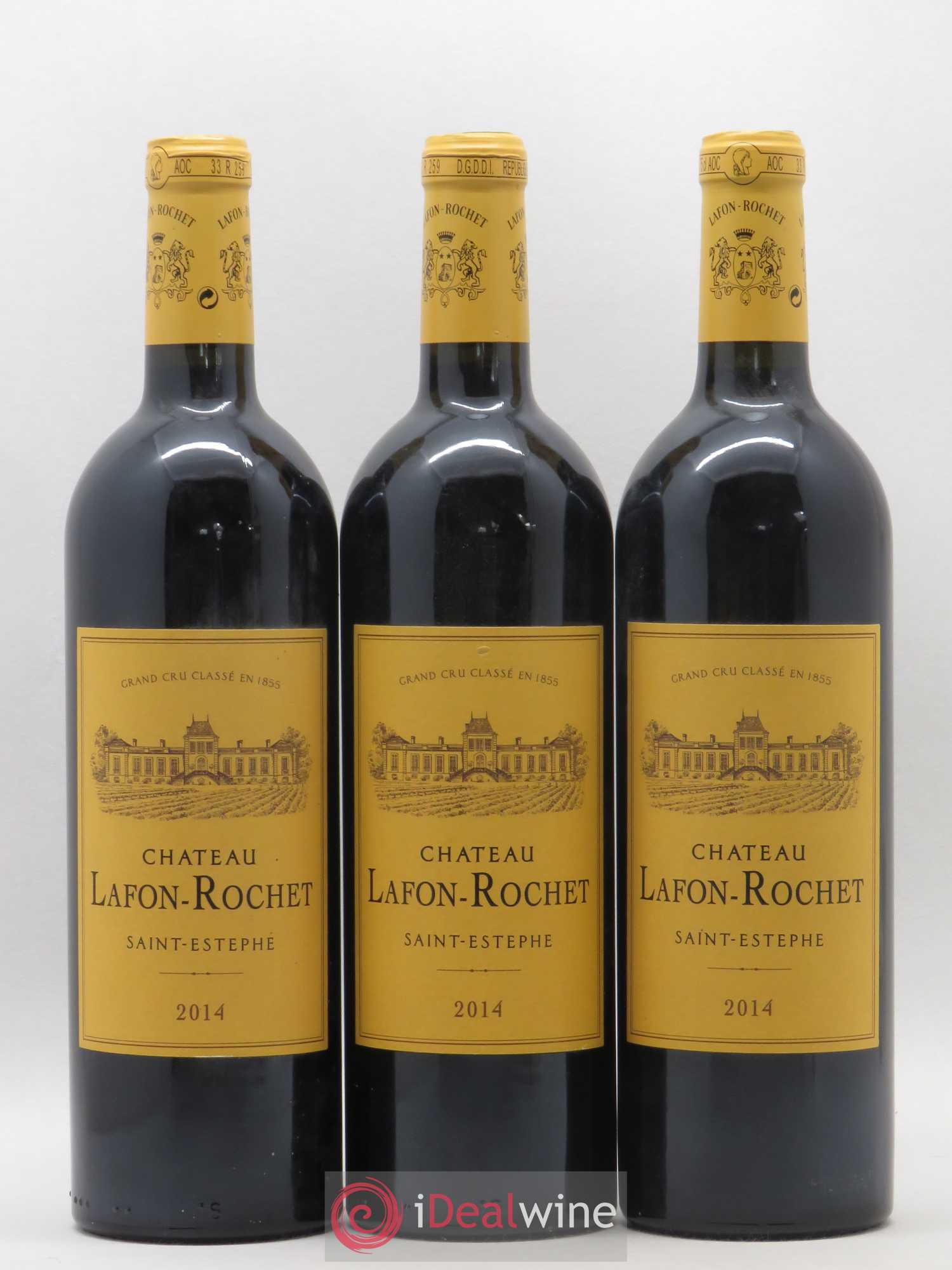 Château Lafon Rochet 4ème Grand Cru Classé 2014 - Lot de 3 bouteilles - 0