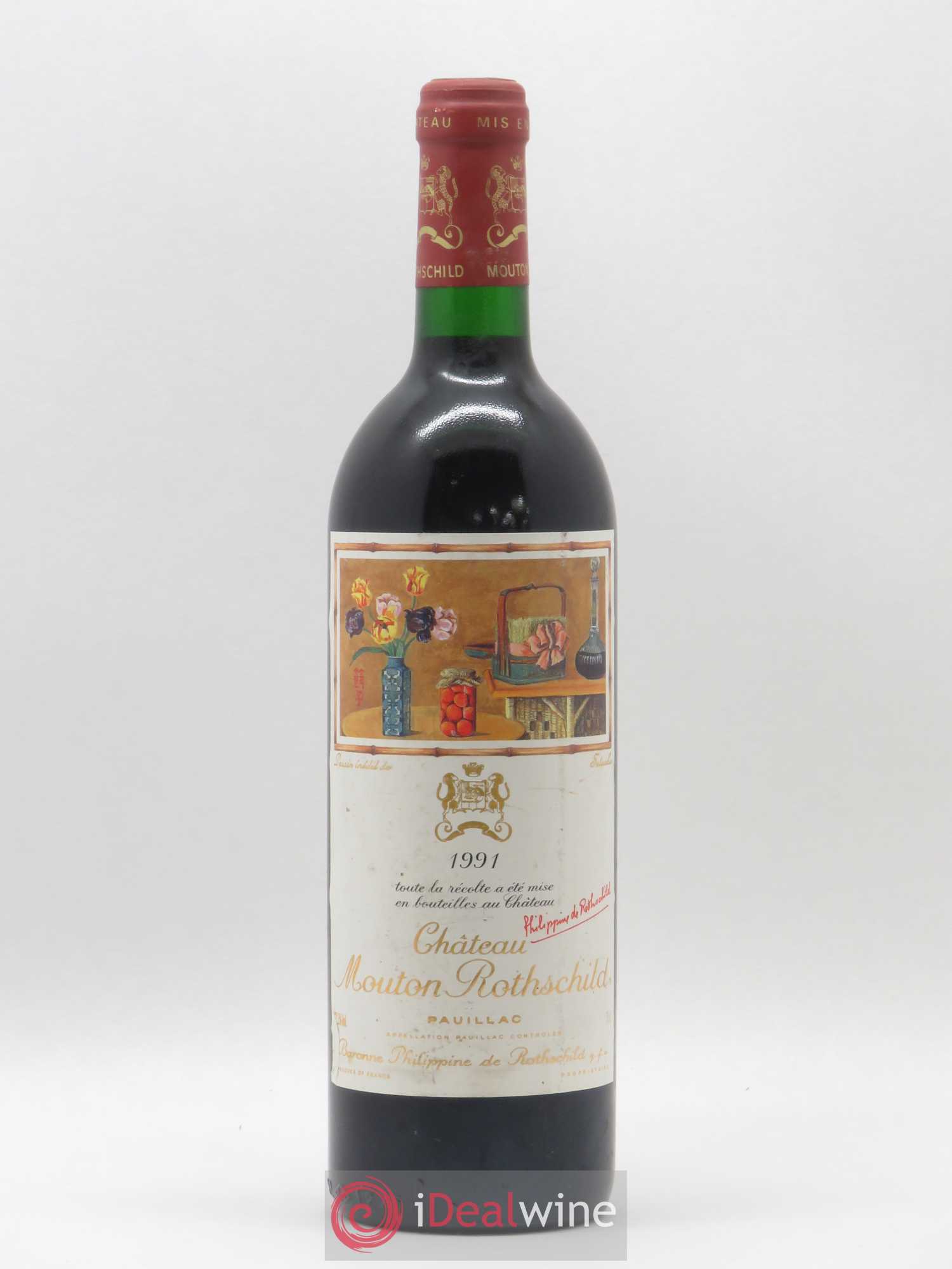 Château Mouton Rothschild 1er Grand Cru Classé 1991 - Lot de 1 bouteille - 0