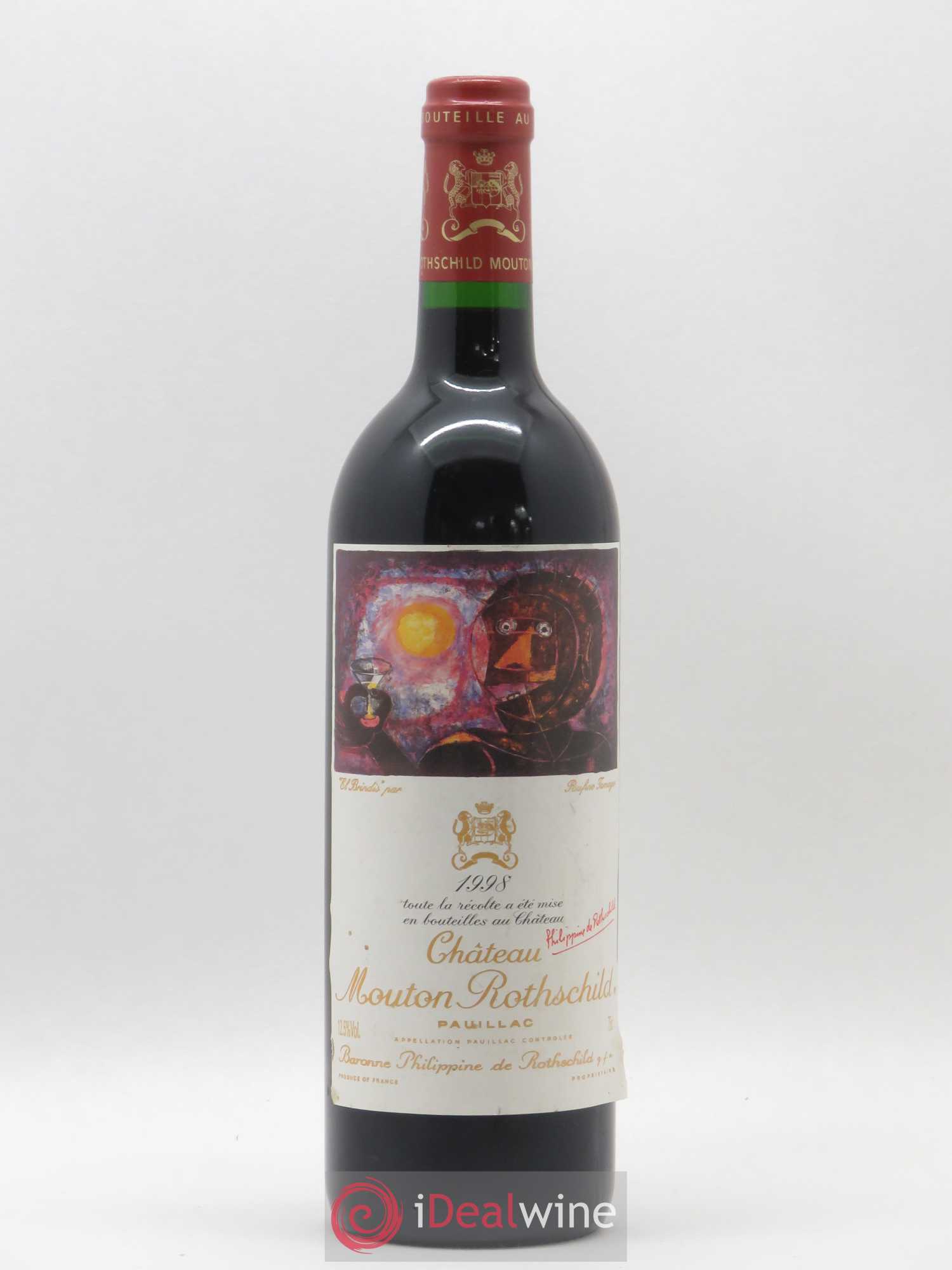Château Mouton Rothschild 1er Grand Cru Classé 1998 - Lot de 1 bouteille - 0