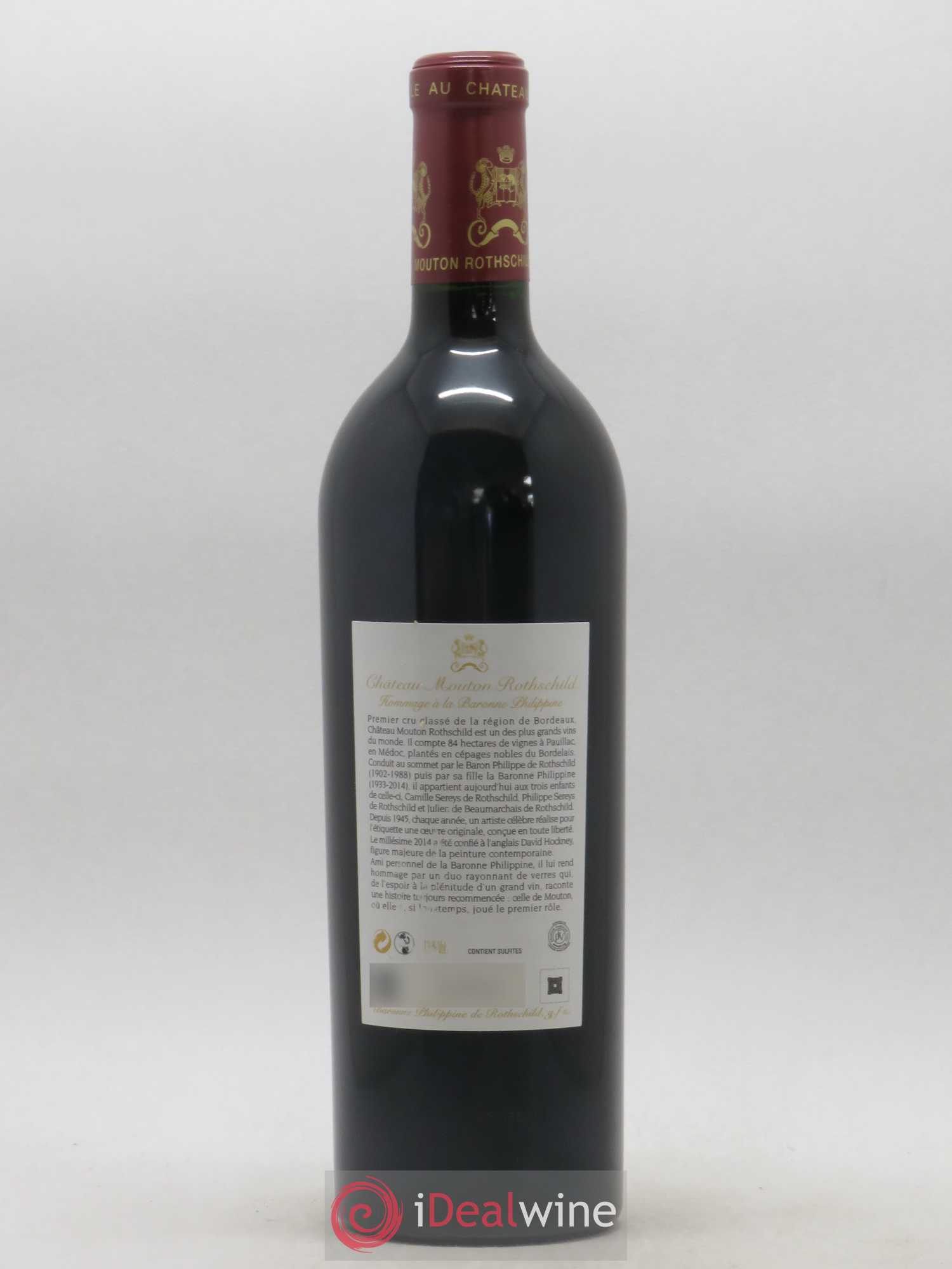Château Mouton Rothschild 1er Grand Cru Classé 2014 - Lot de 1 bouteille - 1