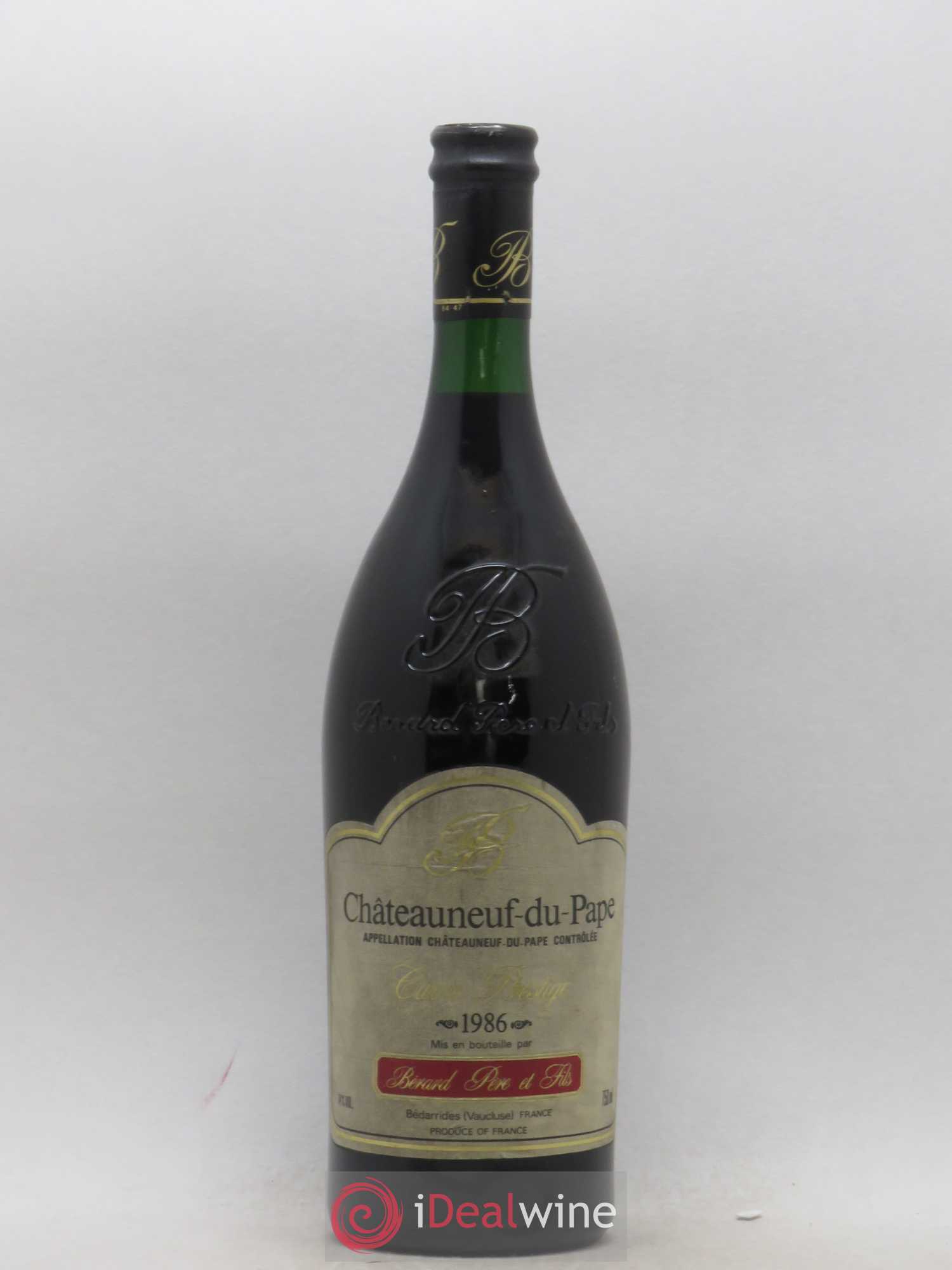 Châteauneuf-du-Pape Prestige Berard Père et Fils 1986 - Posten von 1 Flasche - 0