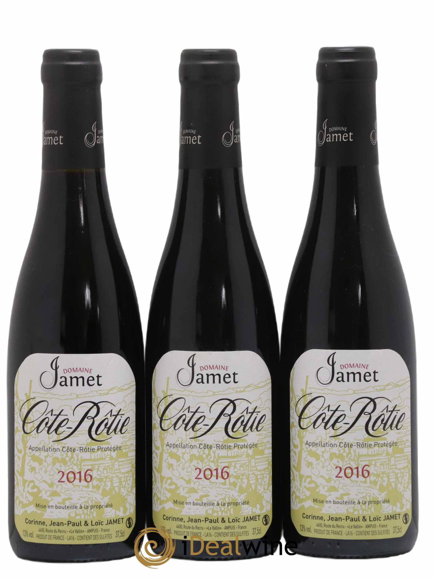 Côte-Rôtie Jamet (Domaine) 2016 - Lot de 3 demi bouteilles - 0