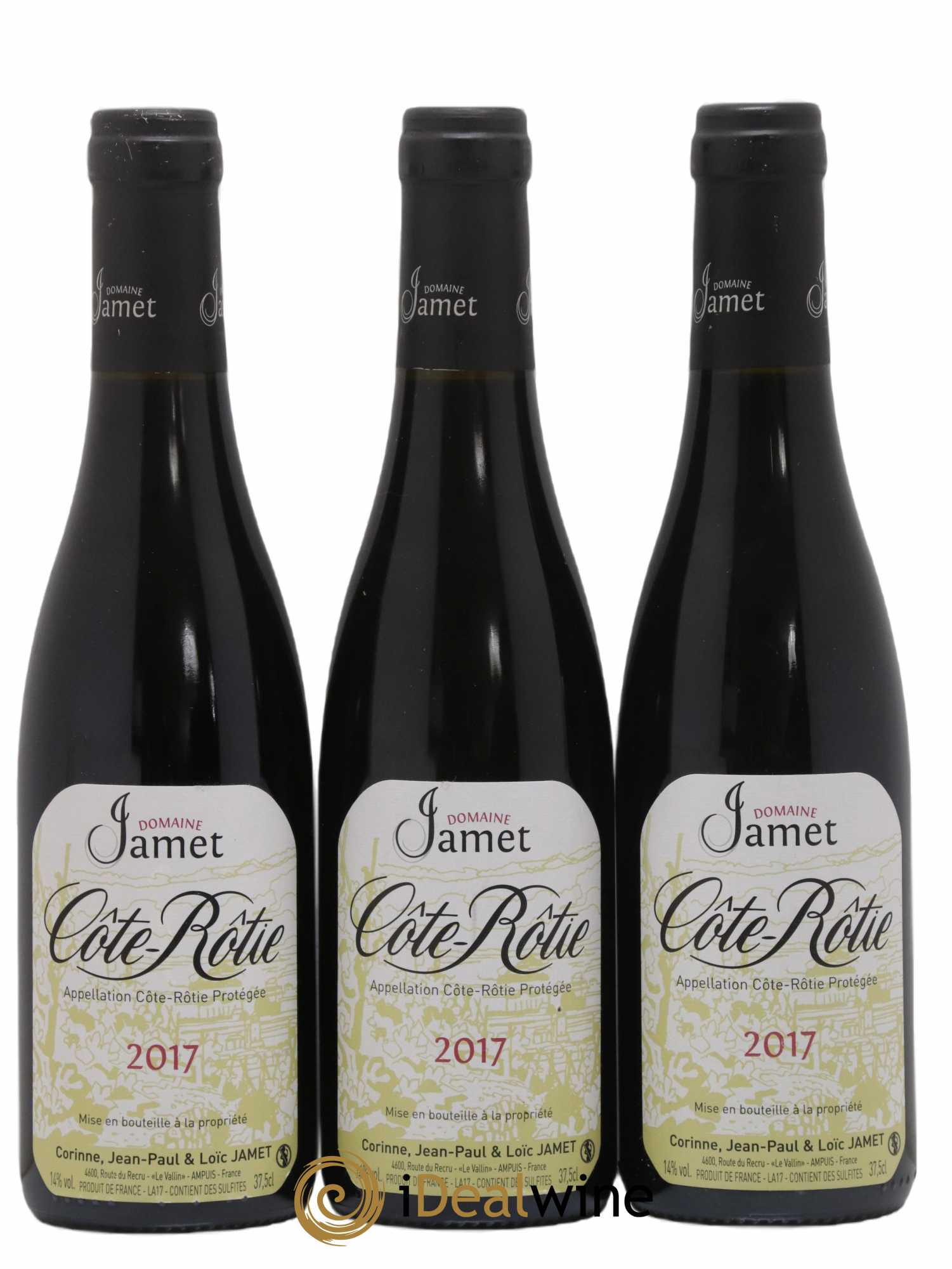 Côte-Rôtie Jamet (Domaine) 2017 - Lot de 3 demi bouteilles - 0