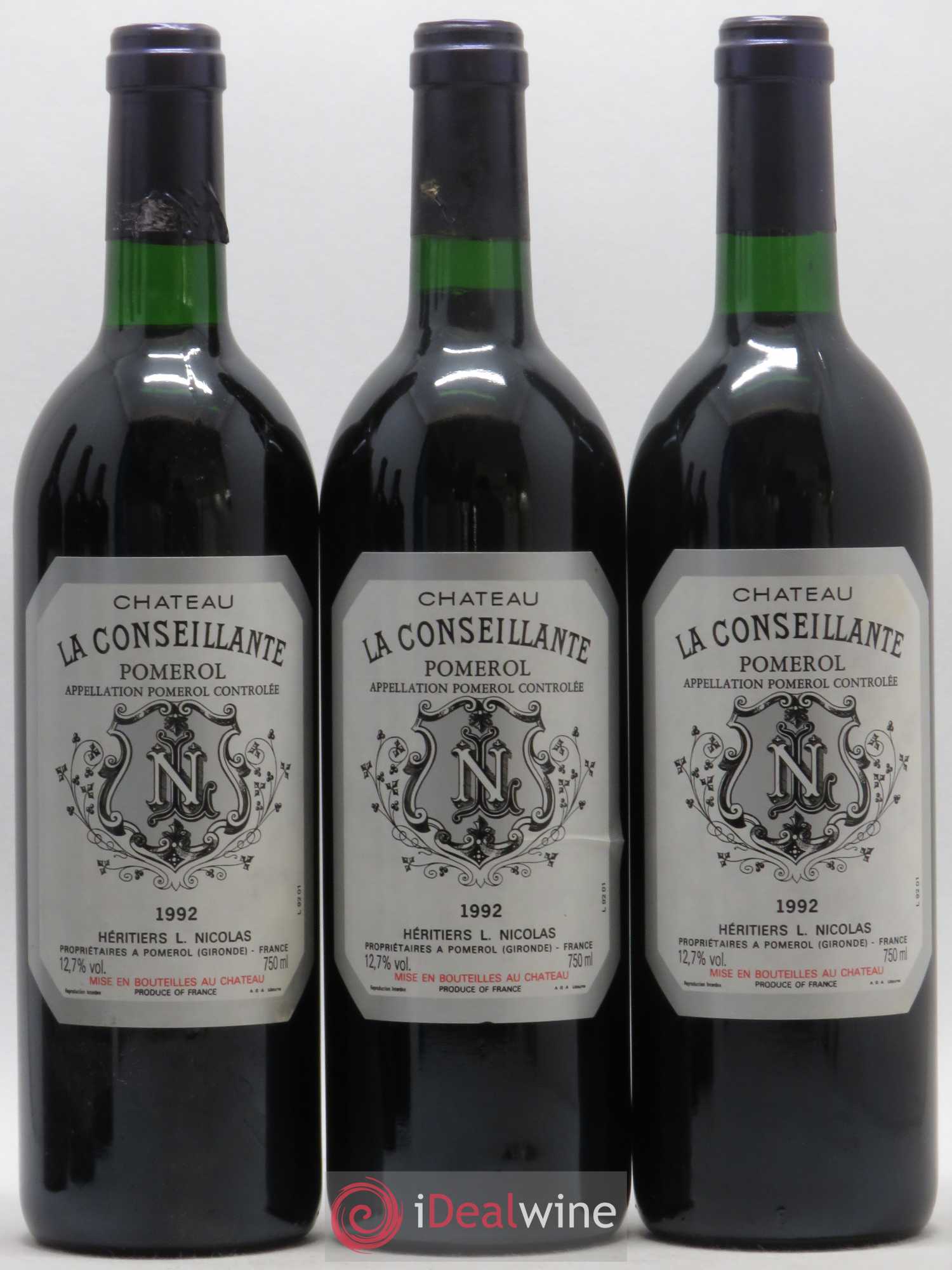 Château la Conseillante 1992 - Lot de 6 bouteilles - 1
