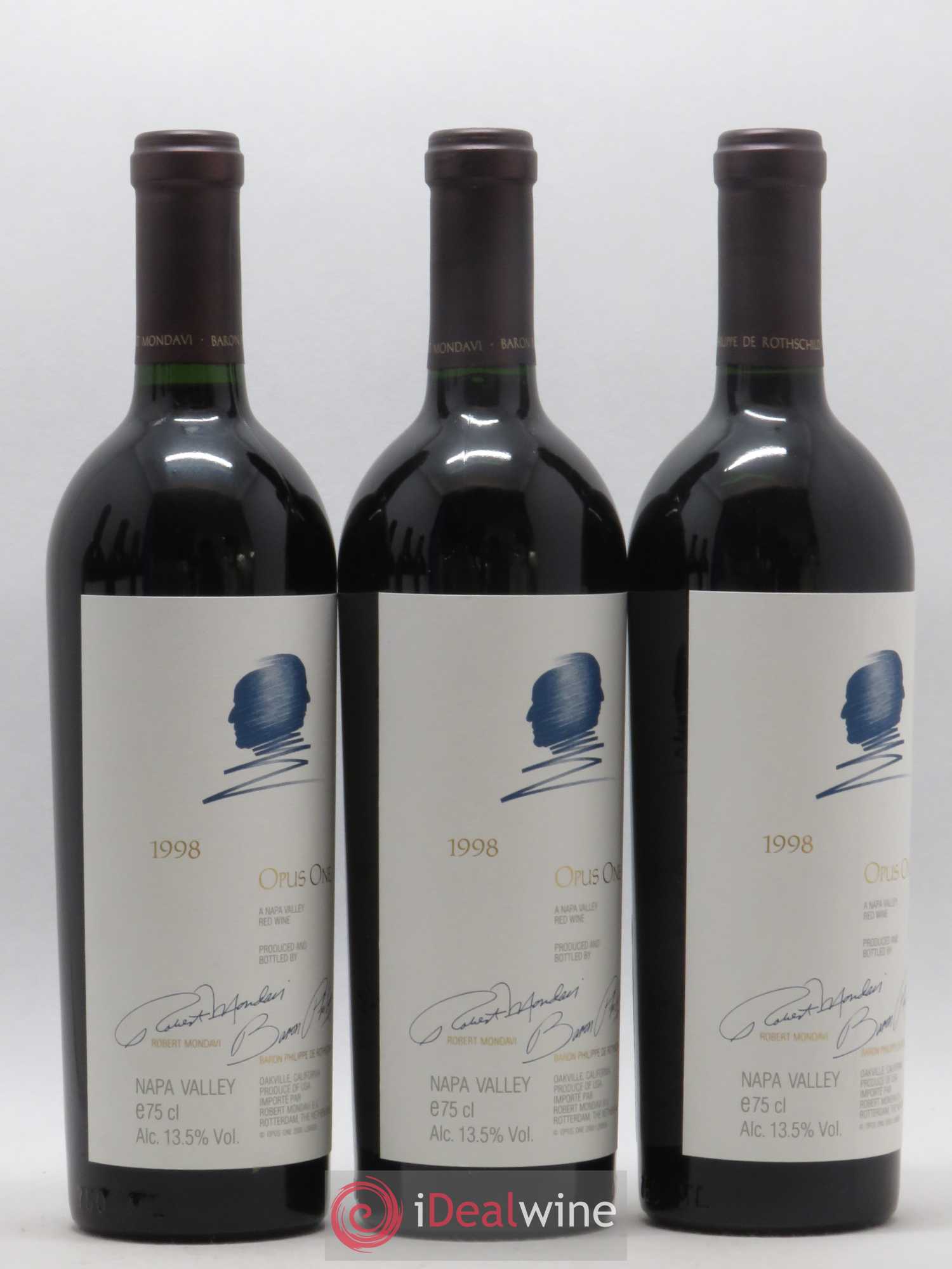 Napa Valley Opus One Robert Mondavi 1998 - Posten von 6 Flaschen - 1