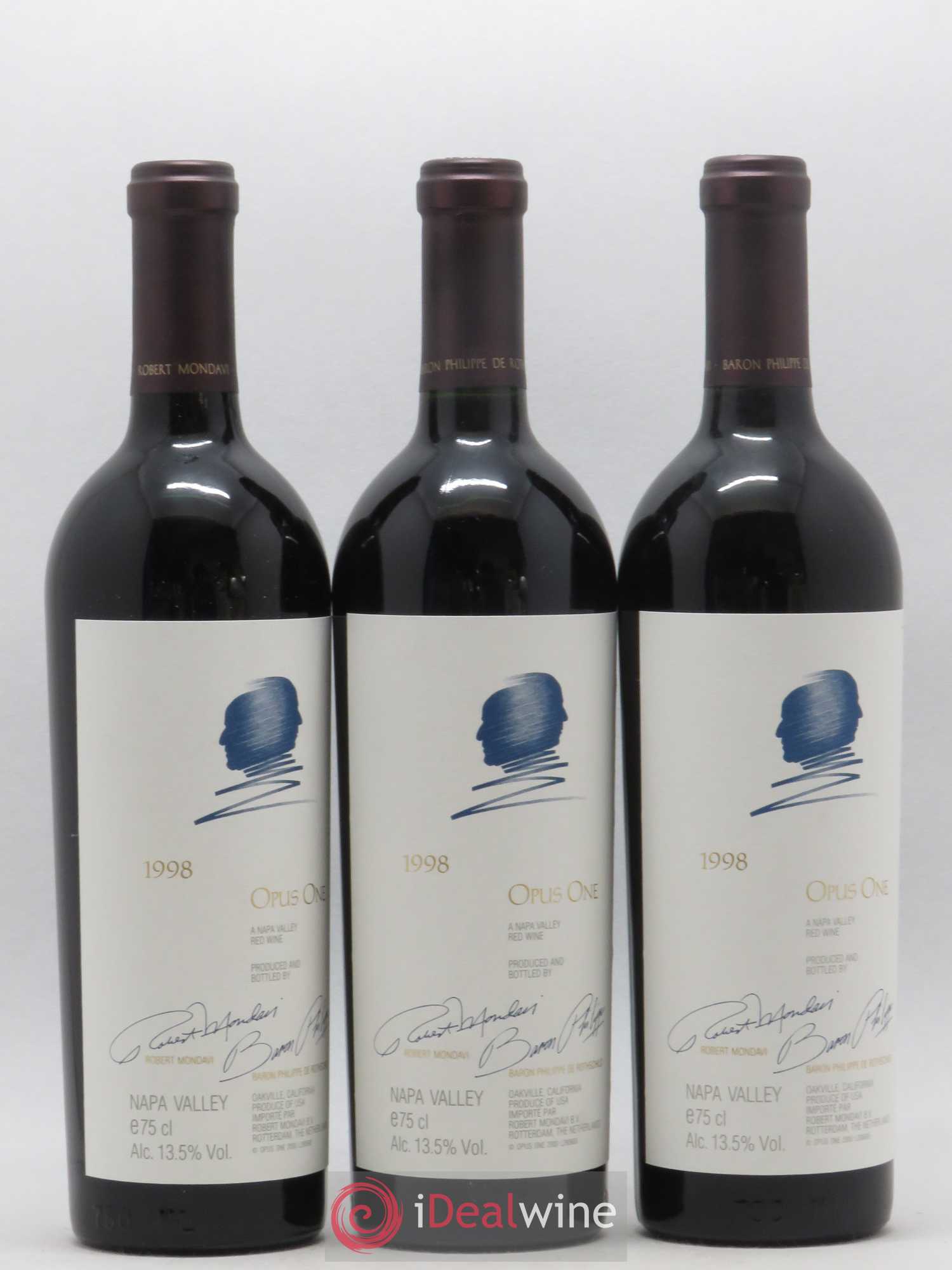 Napa Valley Opus One Robert Mondavi 1998 - Posten von 6 Flaschen - 2