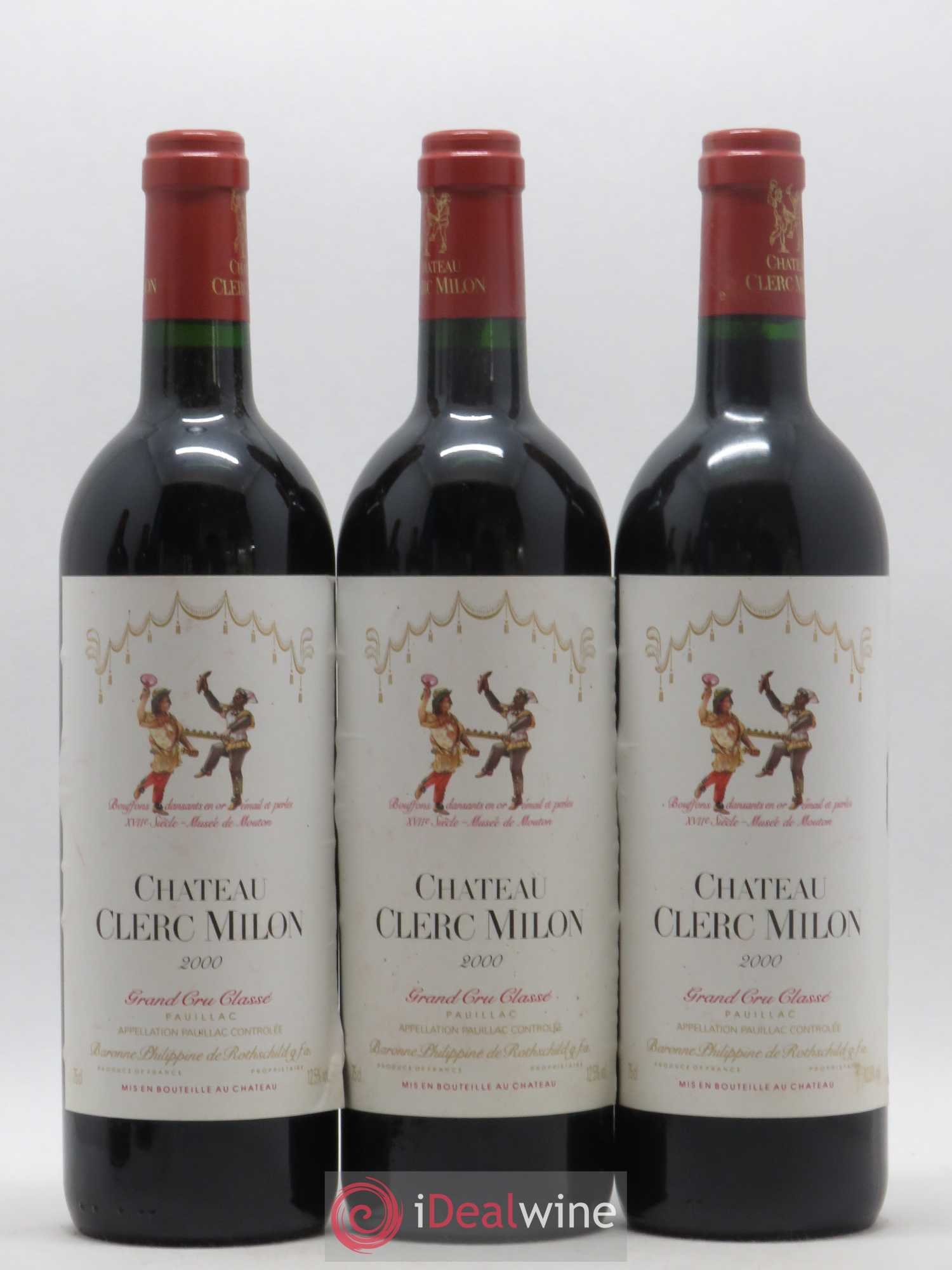 Château Clerc Milon 5ème Grand Cru Classé 2000 - Lot de 12 bouteilles - 1