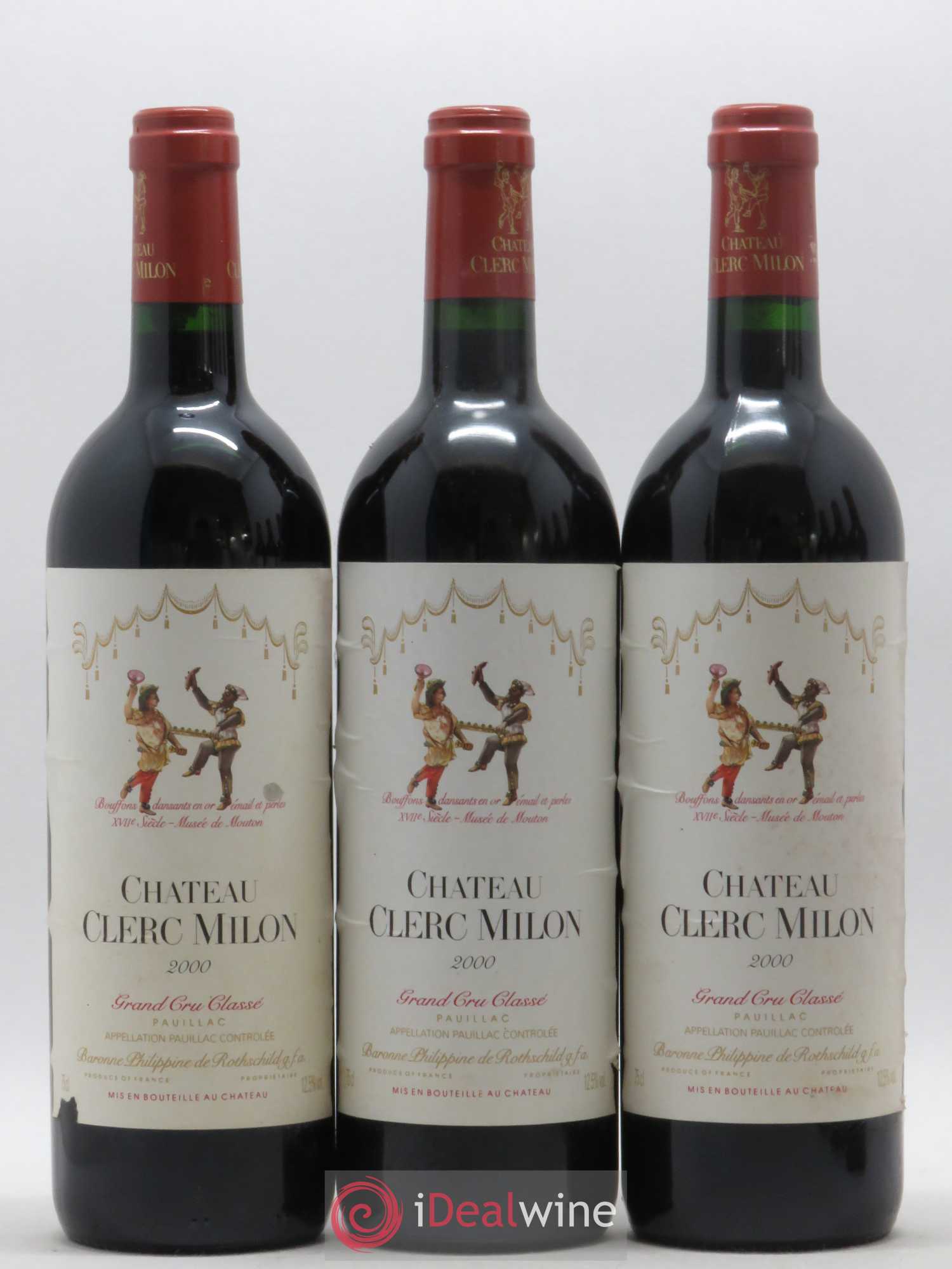 Château Clerc Milon 5ème Grand Cru Classé 2000 - Lot de 12 bouteilles - 3