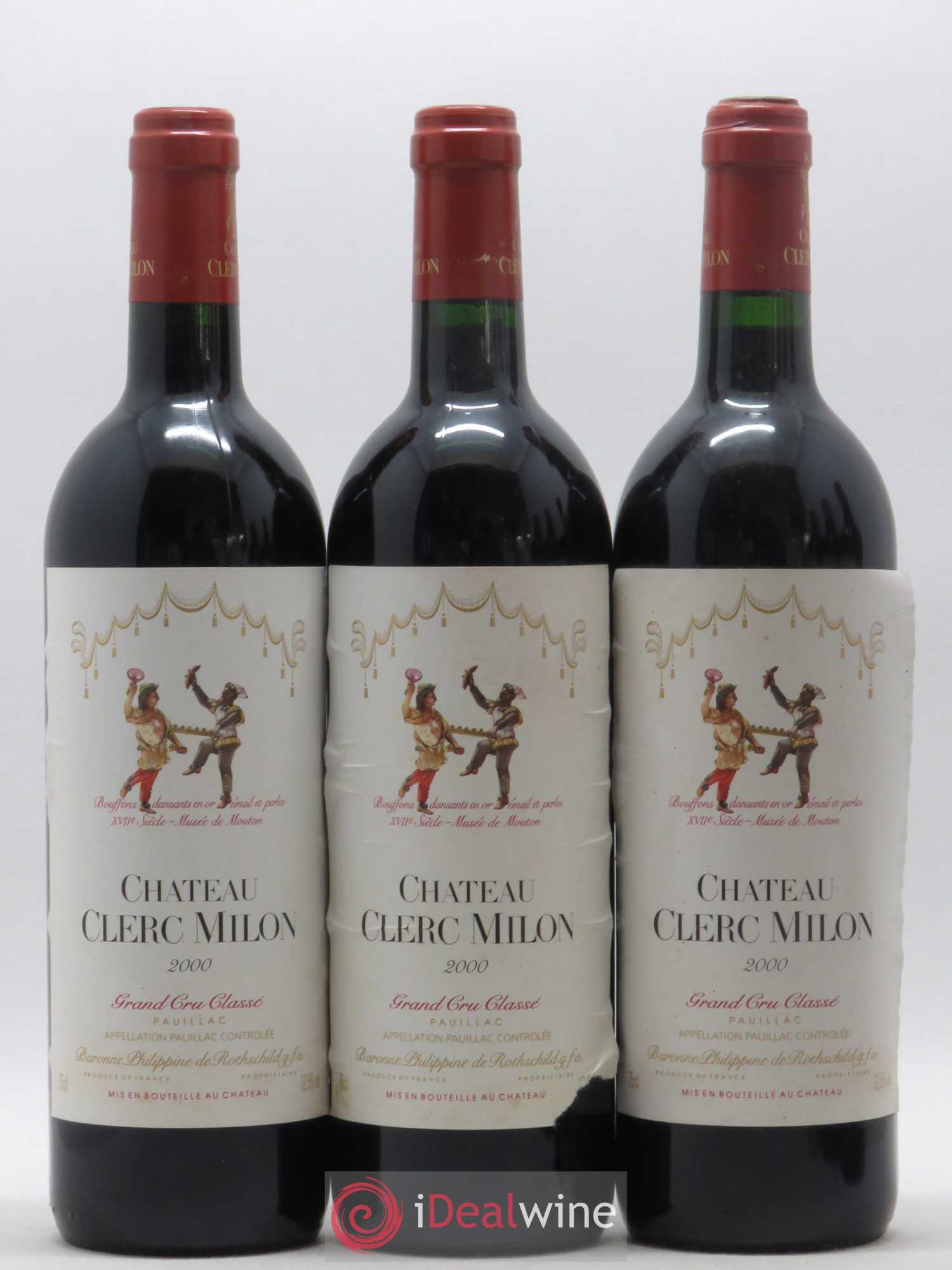 Château Clerc Milon 5ème Grand Cru Classé 2000 - Lot de 12 bouteilles - 4