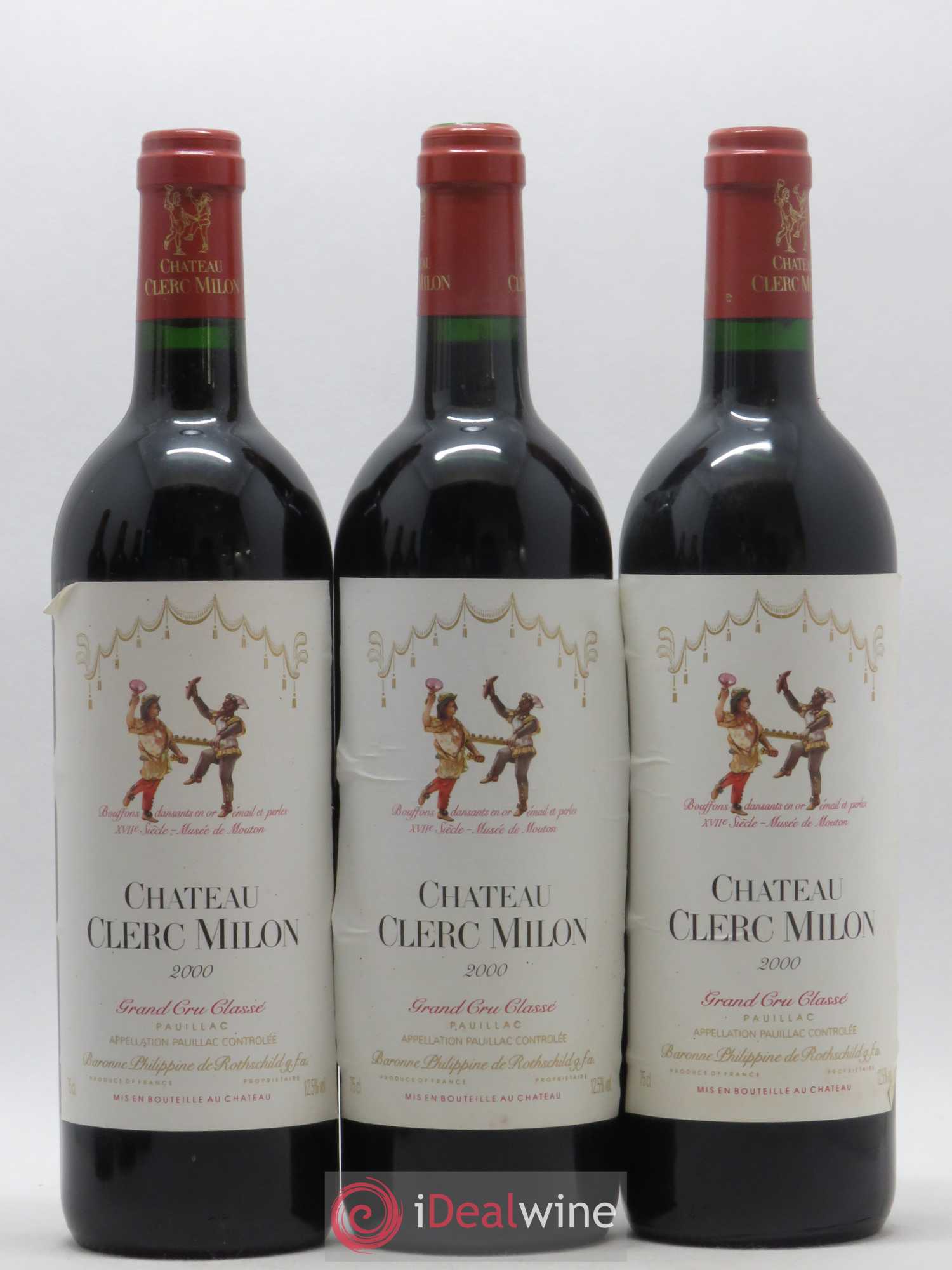 Château Clerc Milon 5ème Grand Cru Classé 2000 - Lot de 6 bouteilles - 1