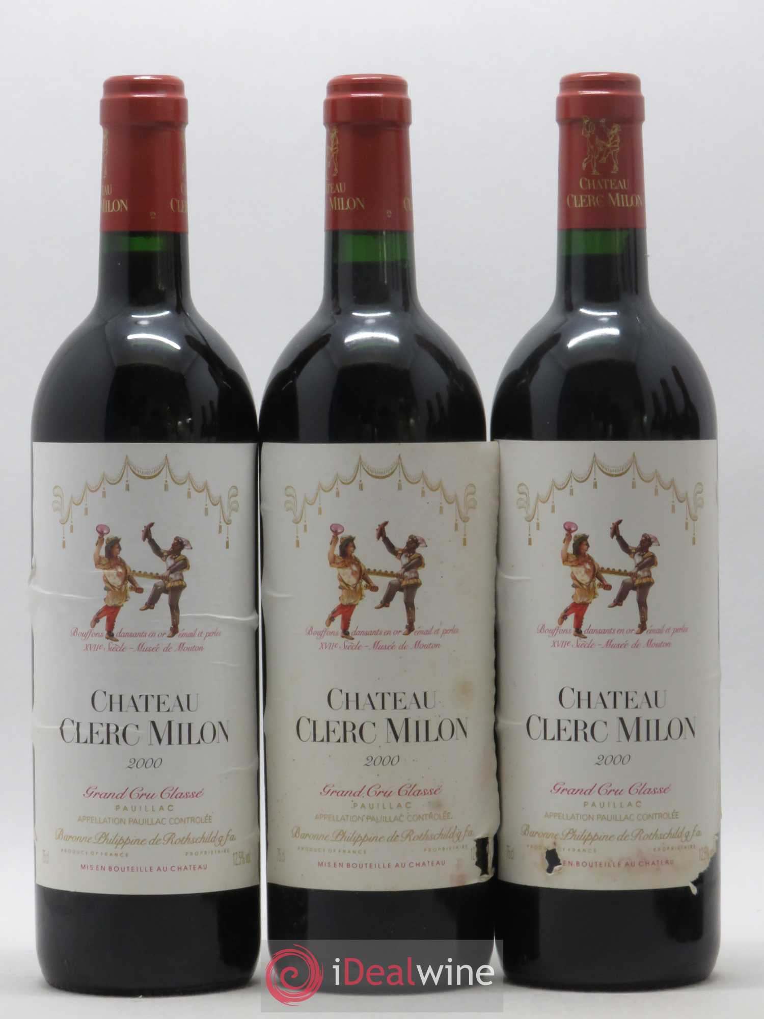 Château Clerc Milon 5ème Grand Cru Classé 2000 - Lot de 6 bouteilles - 2
