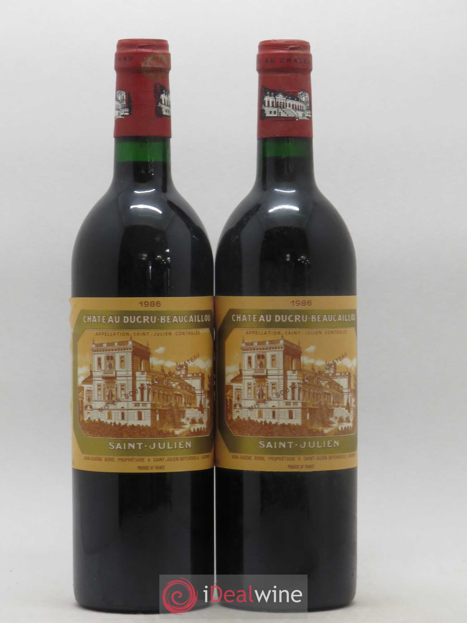 Château Ducru Beaucaillou 2ème Grand Cru Classé 1986 - Lot de 2 bouteilles - 0