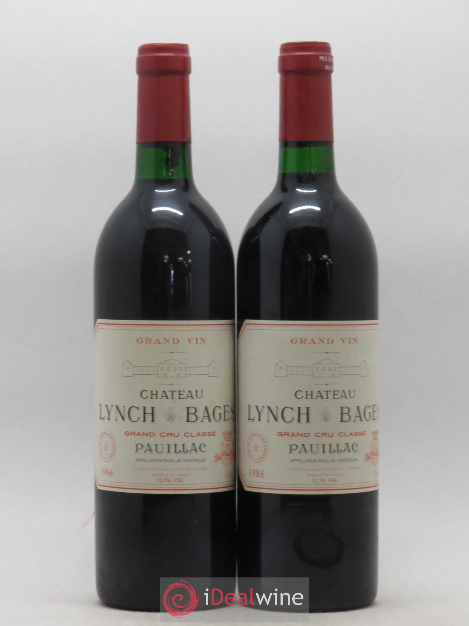 Château Lynch Bages 5ème Grand Cru Classé 1986 - Lot de 2 bouteilles - 0