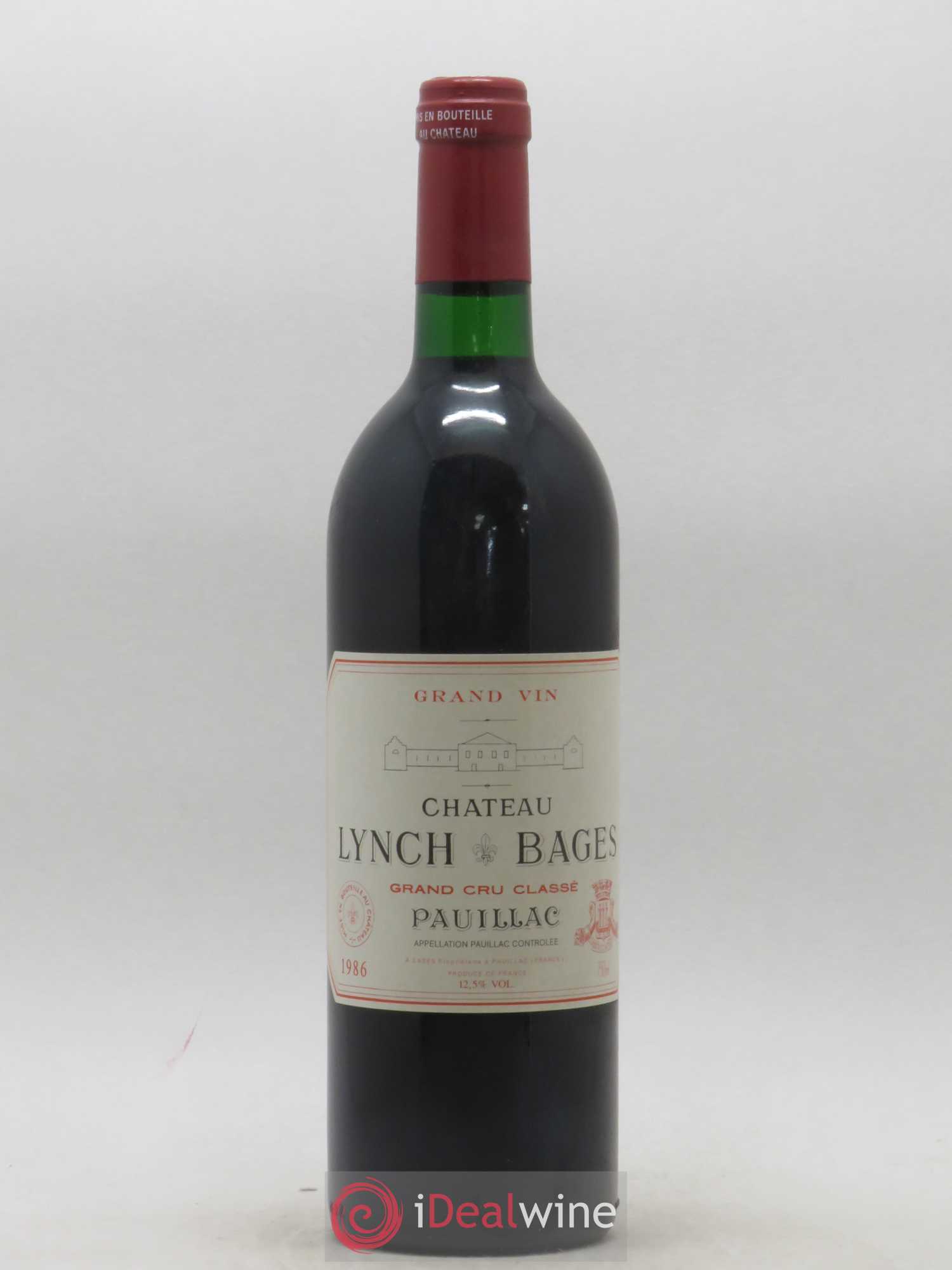 Château Lynch Bages 5ème Grand Cru Classé 1986 - Lot de 1 bouteille - 0