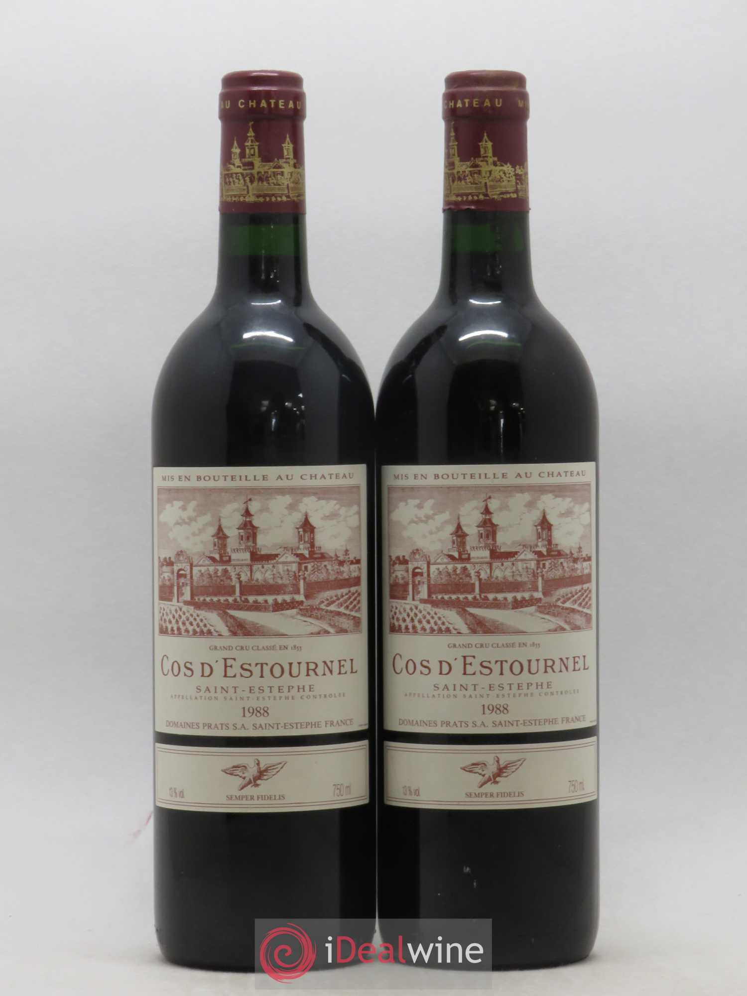 Cos d'Estournel 2ème Grand Cru Classé 1988 - Lot de 2 bouteilles - 0
