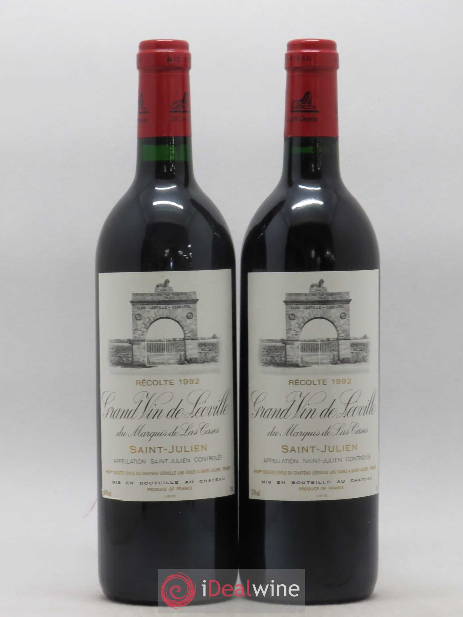 Château Léoville Las Cases 2ème Grand Cru Classé 1992 - Lot de 2 bouteilles - 0