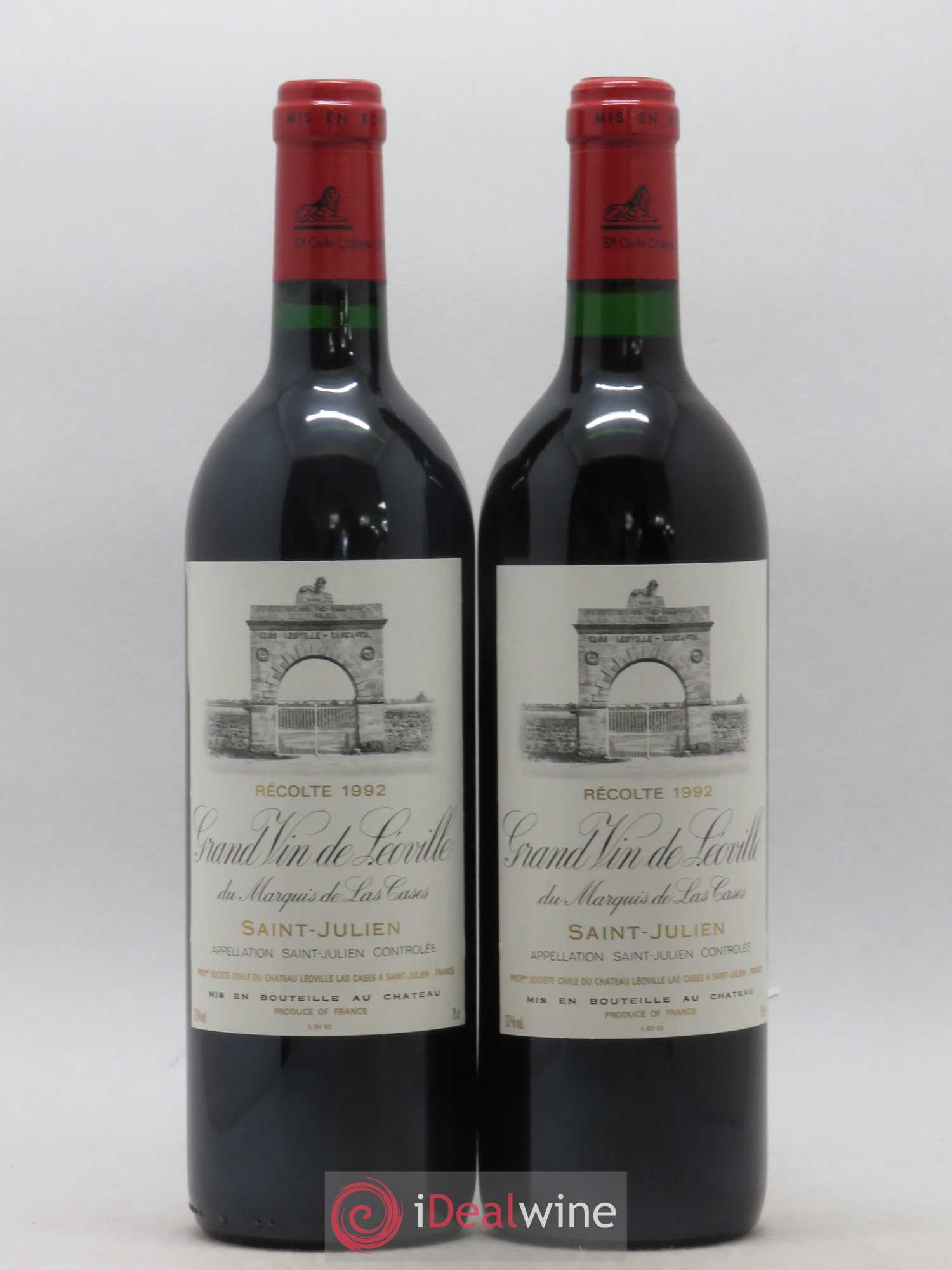 Château Léoville Las Cases 2ème Grand Cru Classé 1992 - Lot de 2 bouteilles - 0