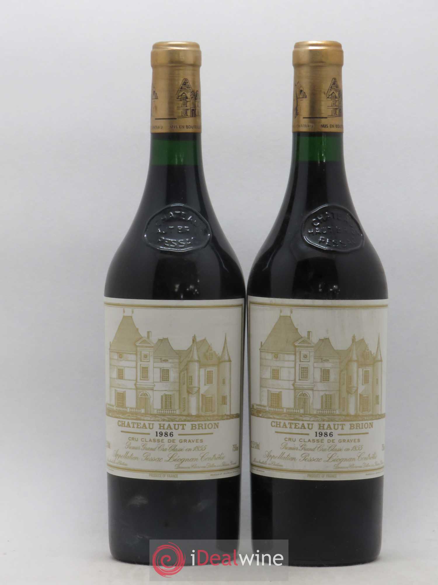 Château Haut Brion 1er Grand Cru Classé 1986 - Lot de 2 bouteilles - 0