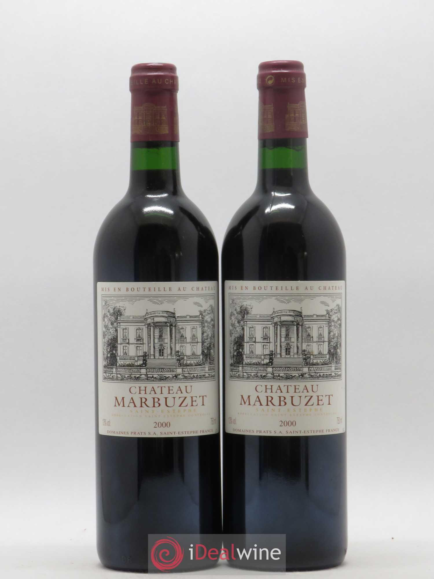 Château de Marbuzet Cru Bourgeois 2000 - Lot de 2 bouteilles - 0