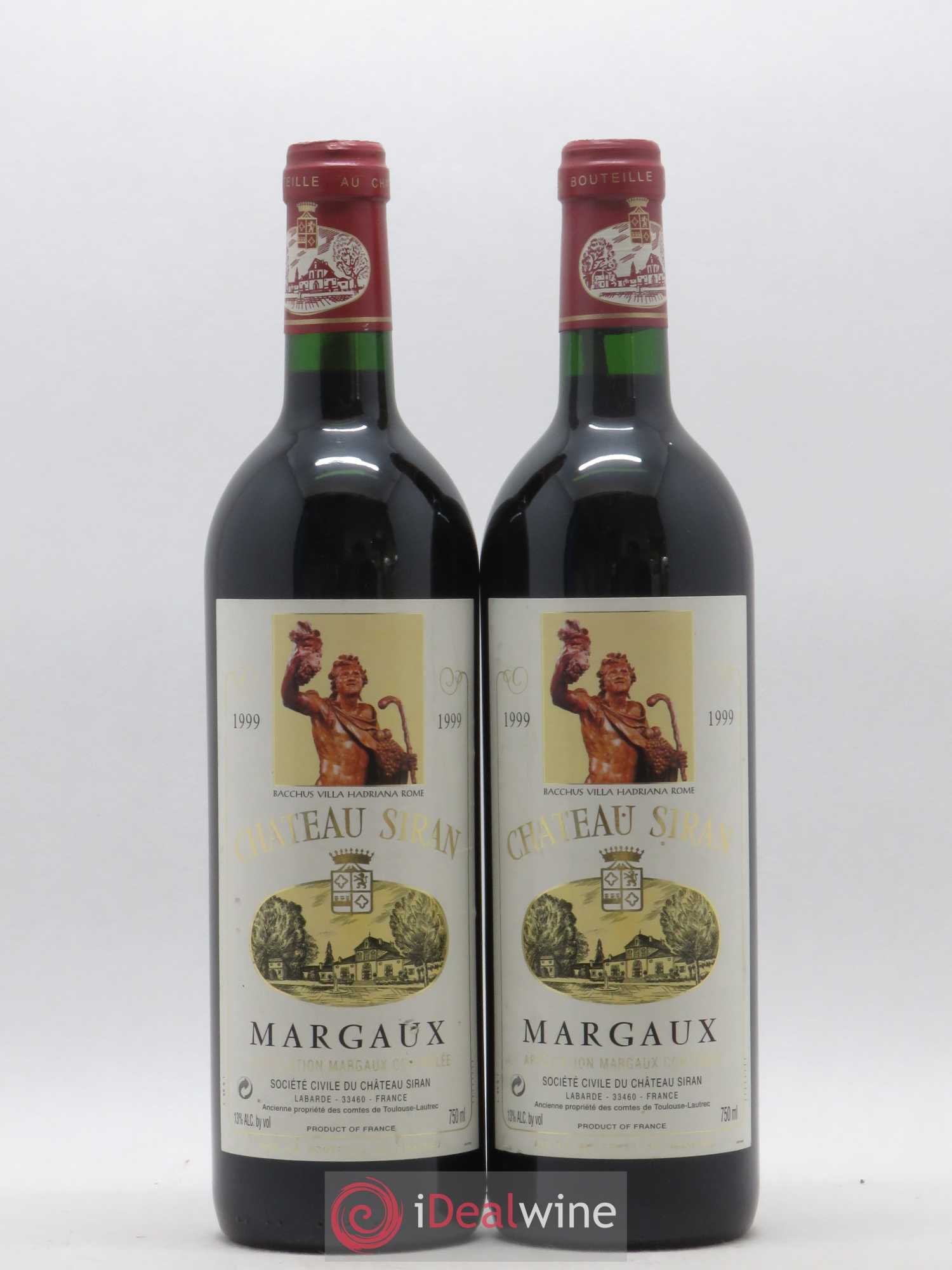 Château Siran 1999 - Lot de 2 bouteilles - 0