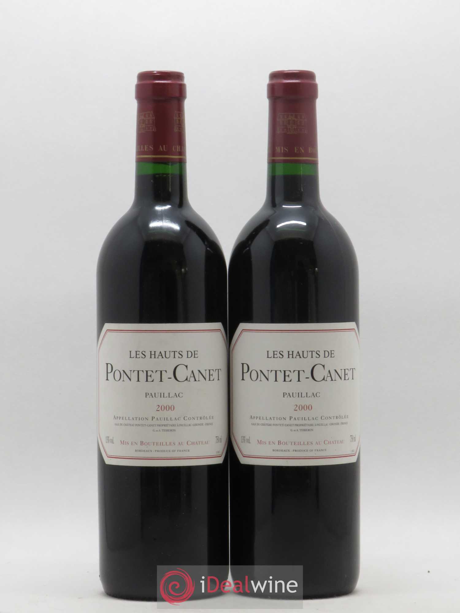 Les Hauts de Pontet-Canet Second Vin 2000 - Lot de 2 bouteilles - 0