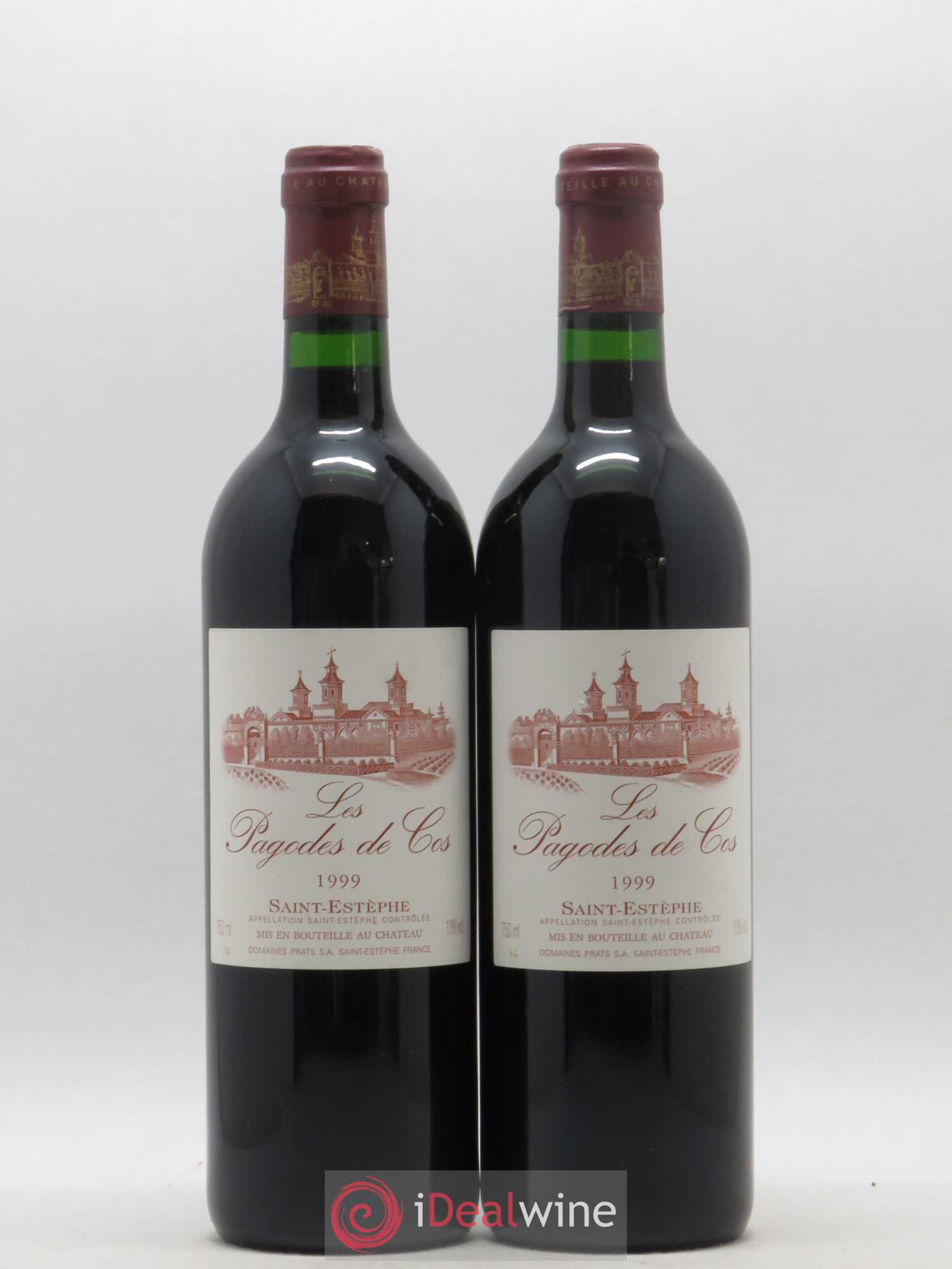 Les Pagodes de Cos Second Vin 1999 - Lot de 2 bouteilles - 0