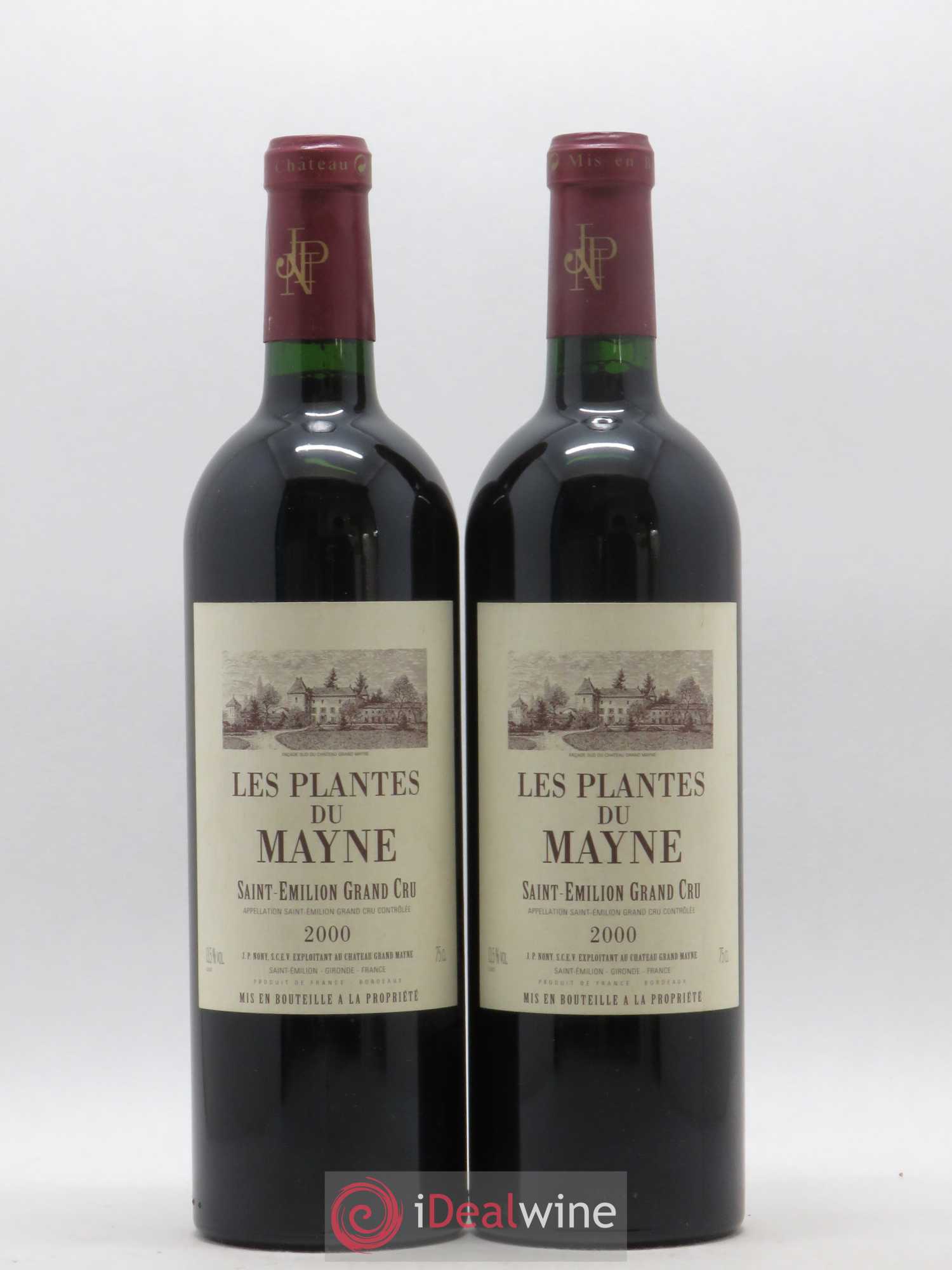 Saint-Émilion Grand Cru Les Plantes du Mayne 2000 - Posten von 2 Flaschen - 0