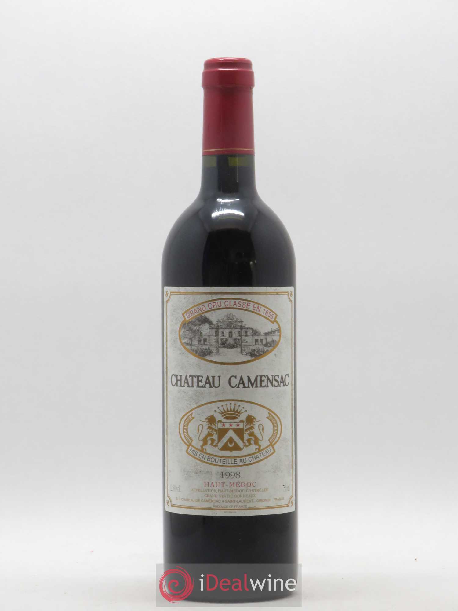 Château Camensac 5ème Grand Cru Classé 1998 - Lot de 1 bouteille - 0