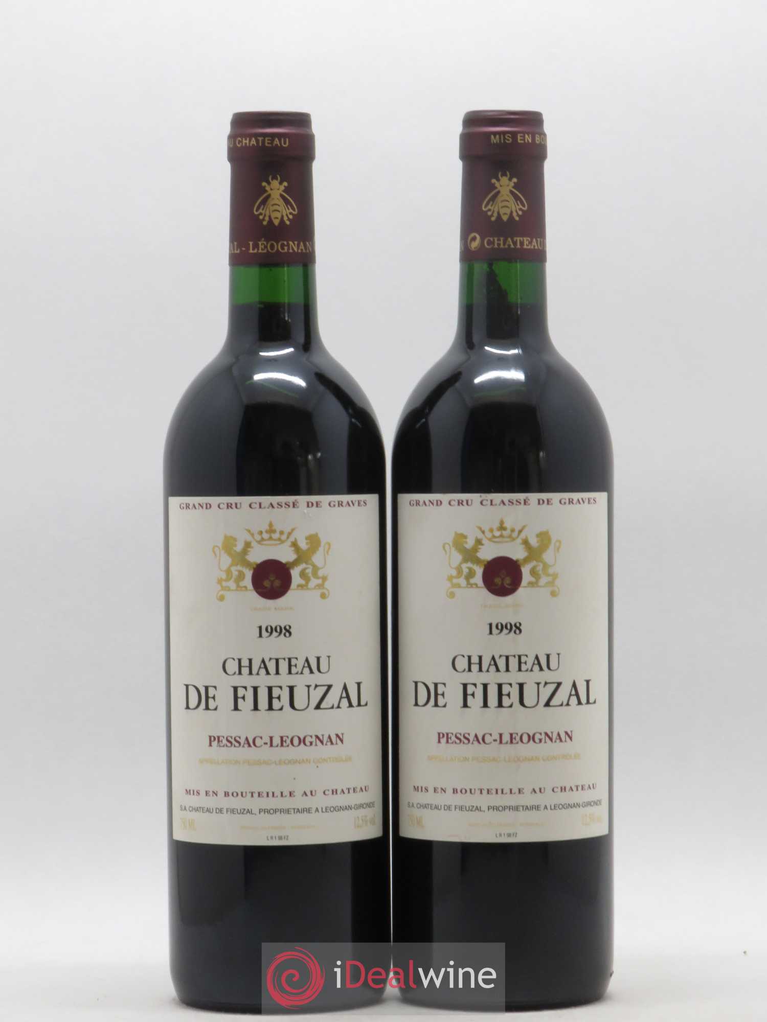 Château de Fieuzal Cru Classé de Graves 1998 - Lot de 2 bouteilles - 0
