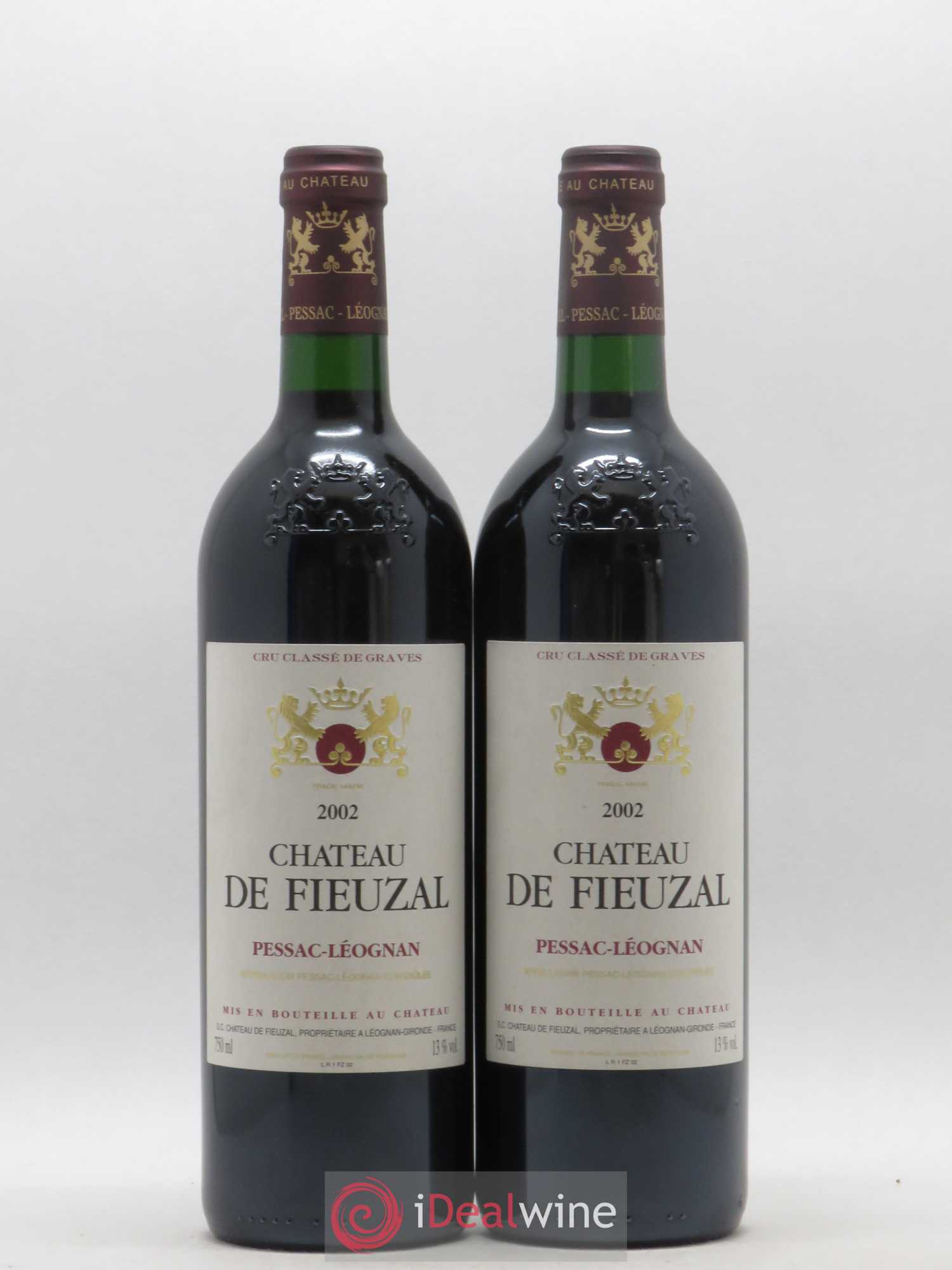Château de Fieuzal Cru Classé de Graves 2002 - Lot de 2 bouteilles - 0