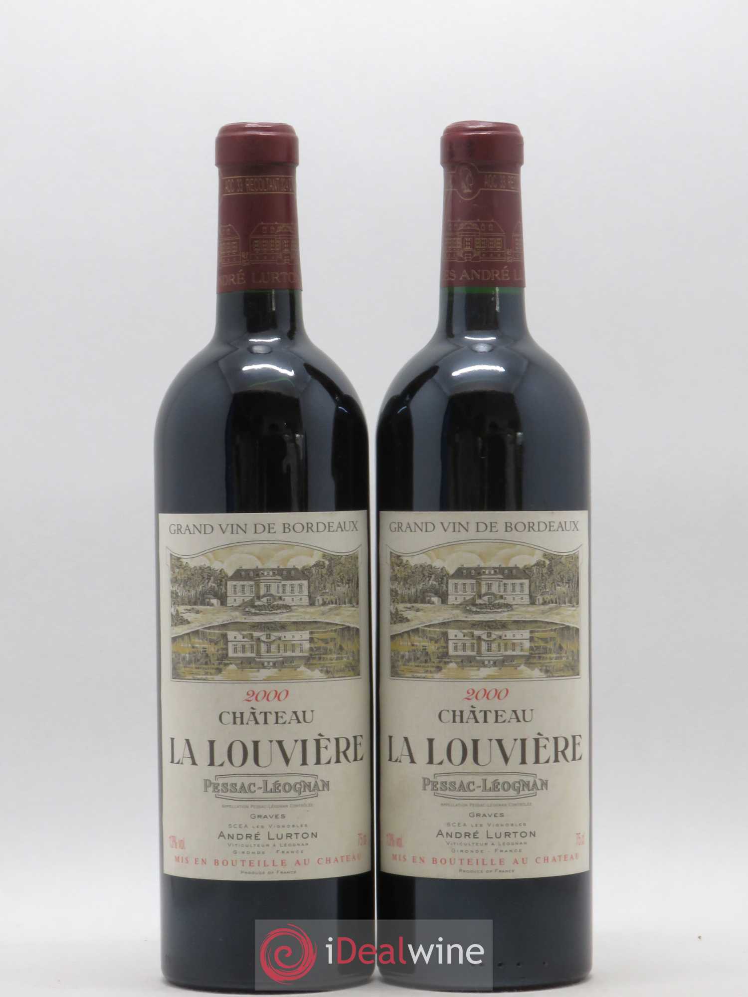 Château la Louvière 2000 - Lot de 2 bouteilles - 0