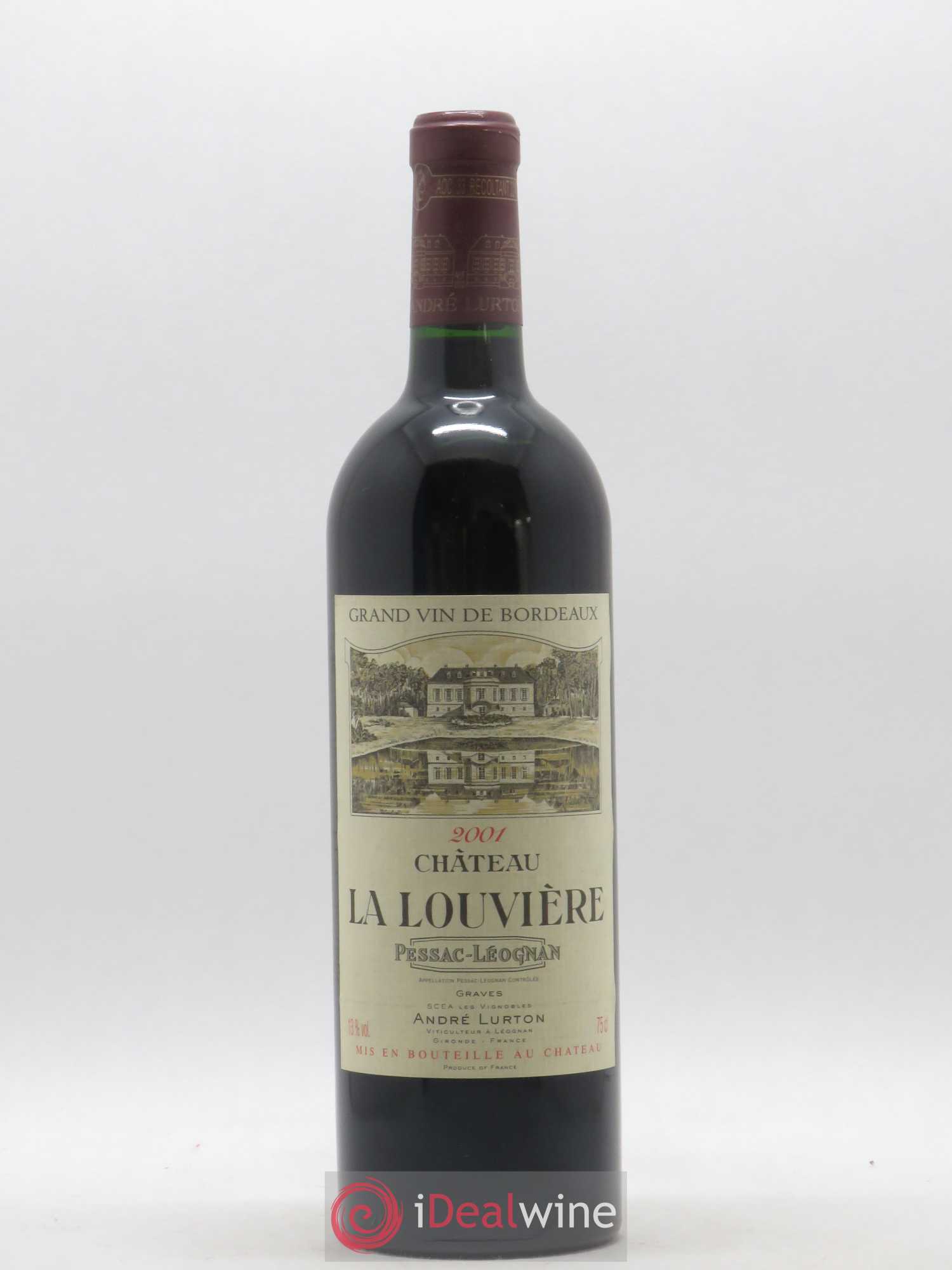 Château la Louvière 2001 - Lot de 1 bouteille - 0