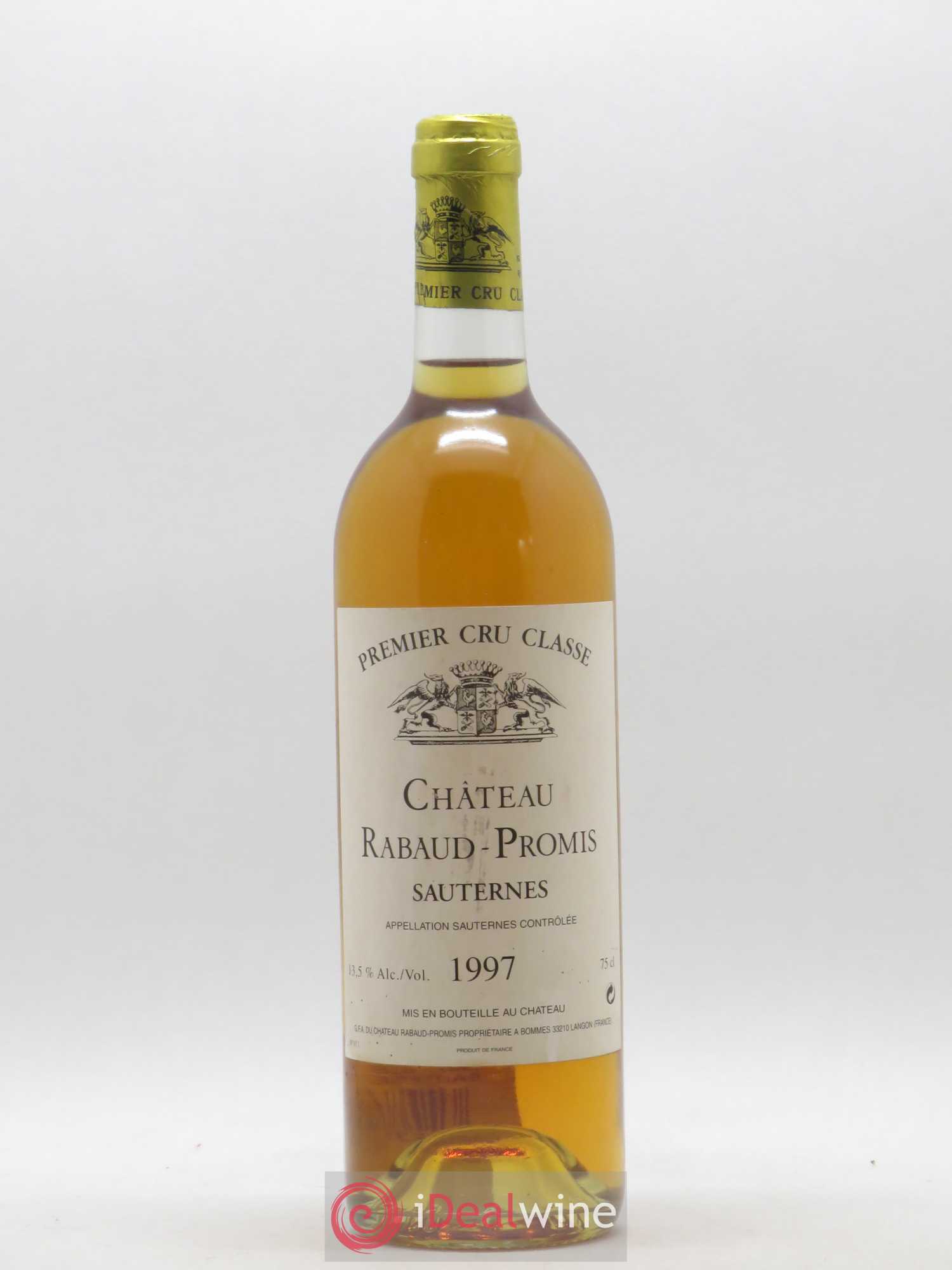 Château Rabaud Promis 1er Grand Cru Classé 1997 - Posten von 1 Flasche - 0