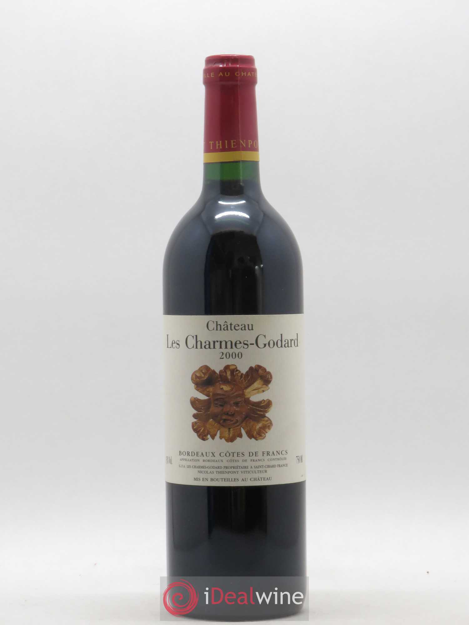 Côtes de Francs Château Les Charmes-Godard 2000 - Posten von 1 Flasche - 0