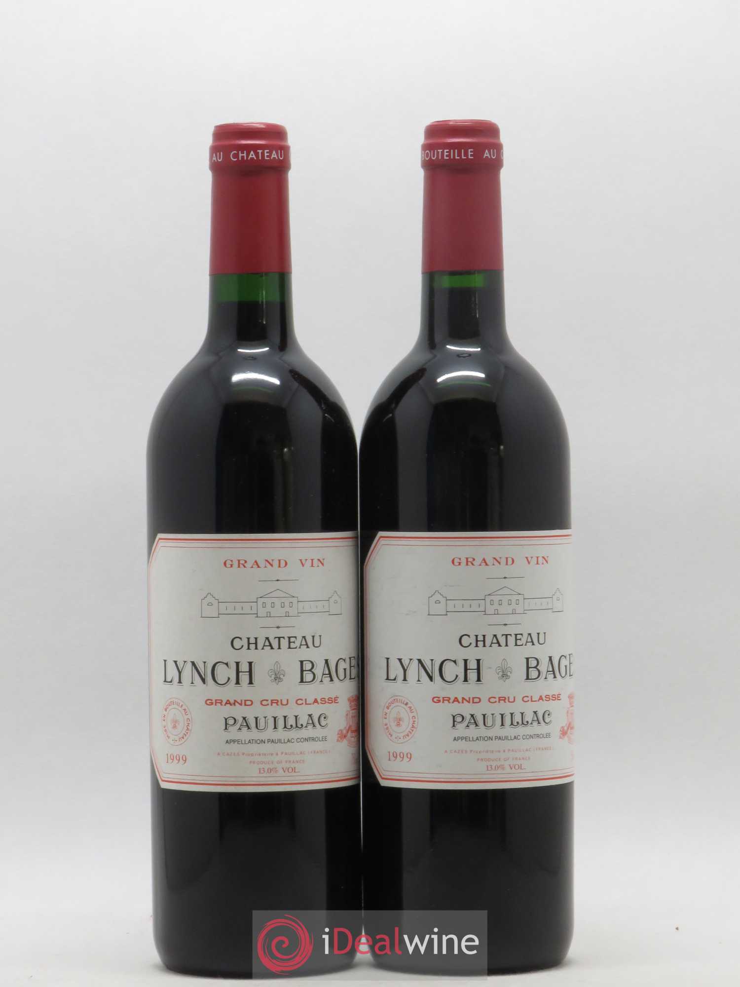 Château Lynch Bages 5ème Grand Cru Classé 1999 - Lot de 2 bouteilles - 0