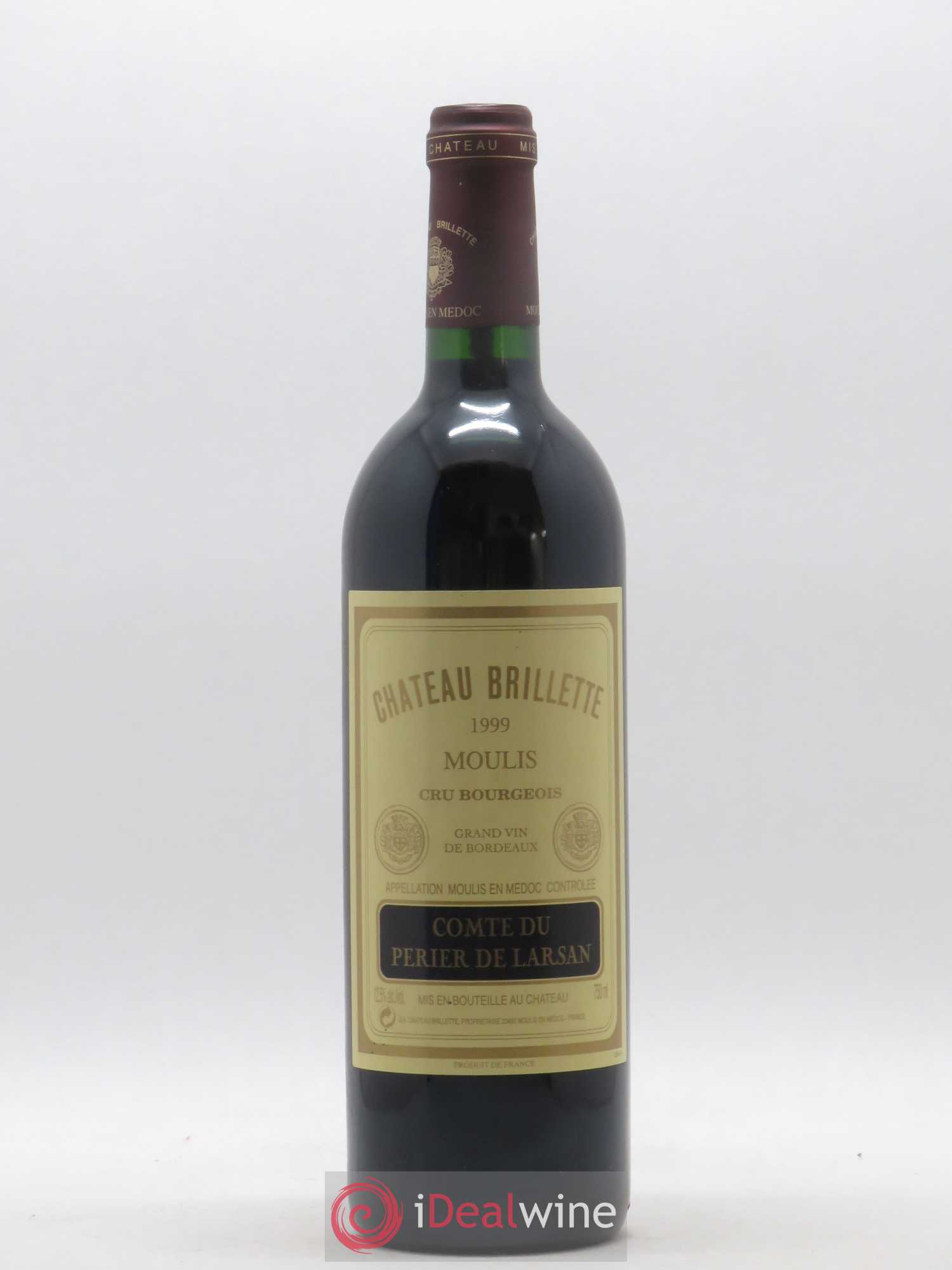 Château Brillette Cru Bourgeois 1999 - Lot de 1 bouteille - 0