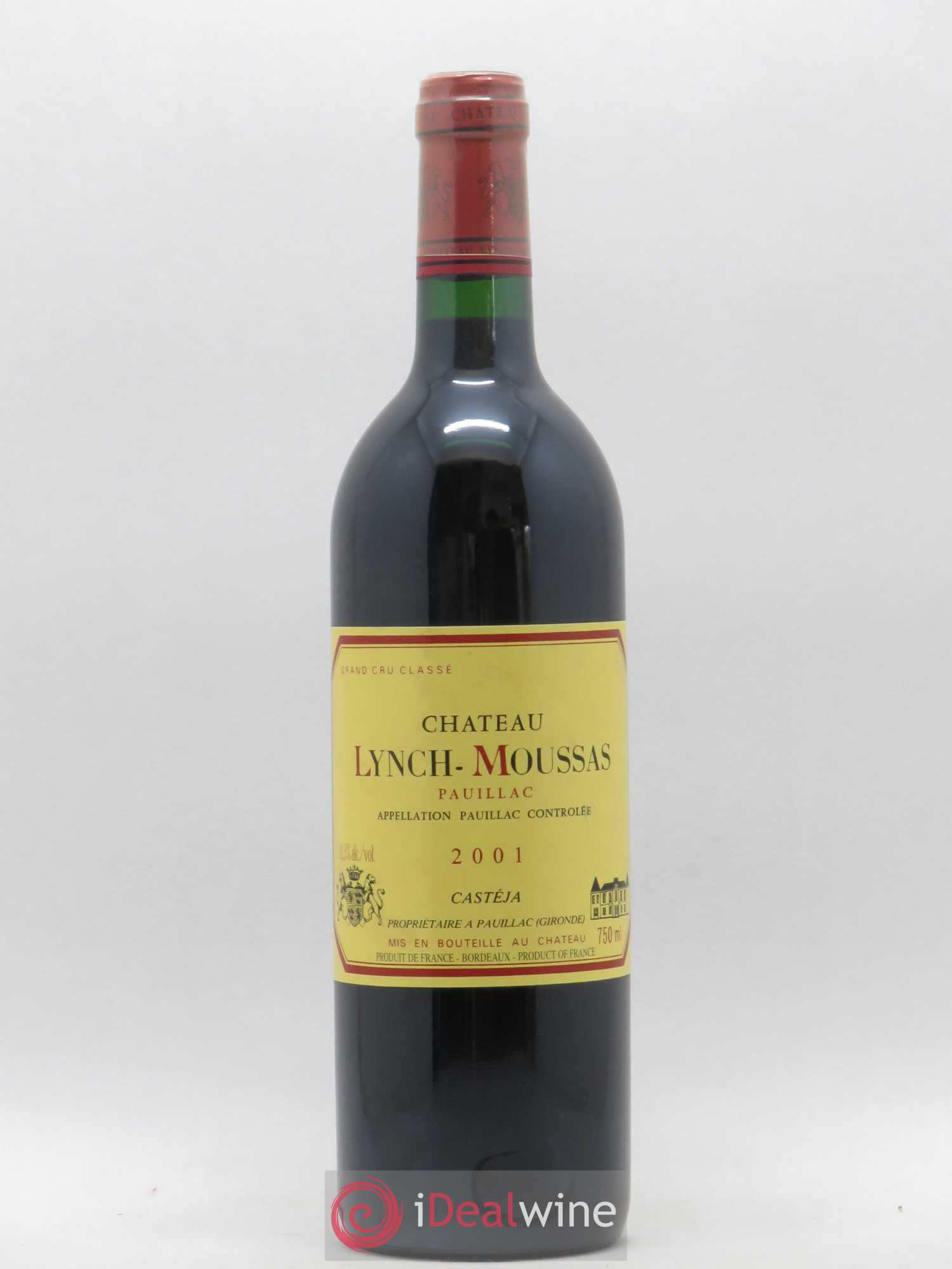 Château Lynch Moussas 5ème Grand Cru Classé 2001 - Lot de 1 bouteille - 0