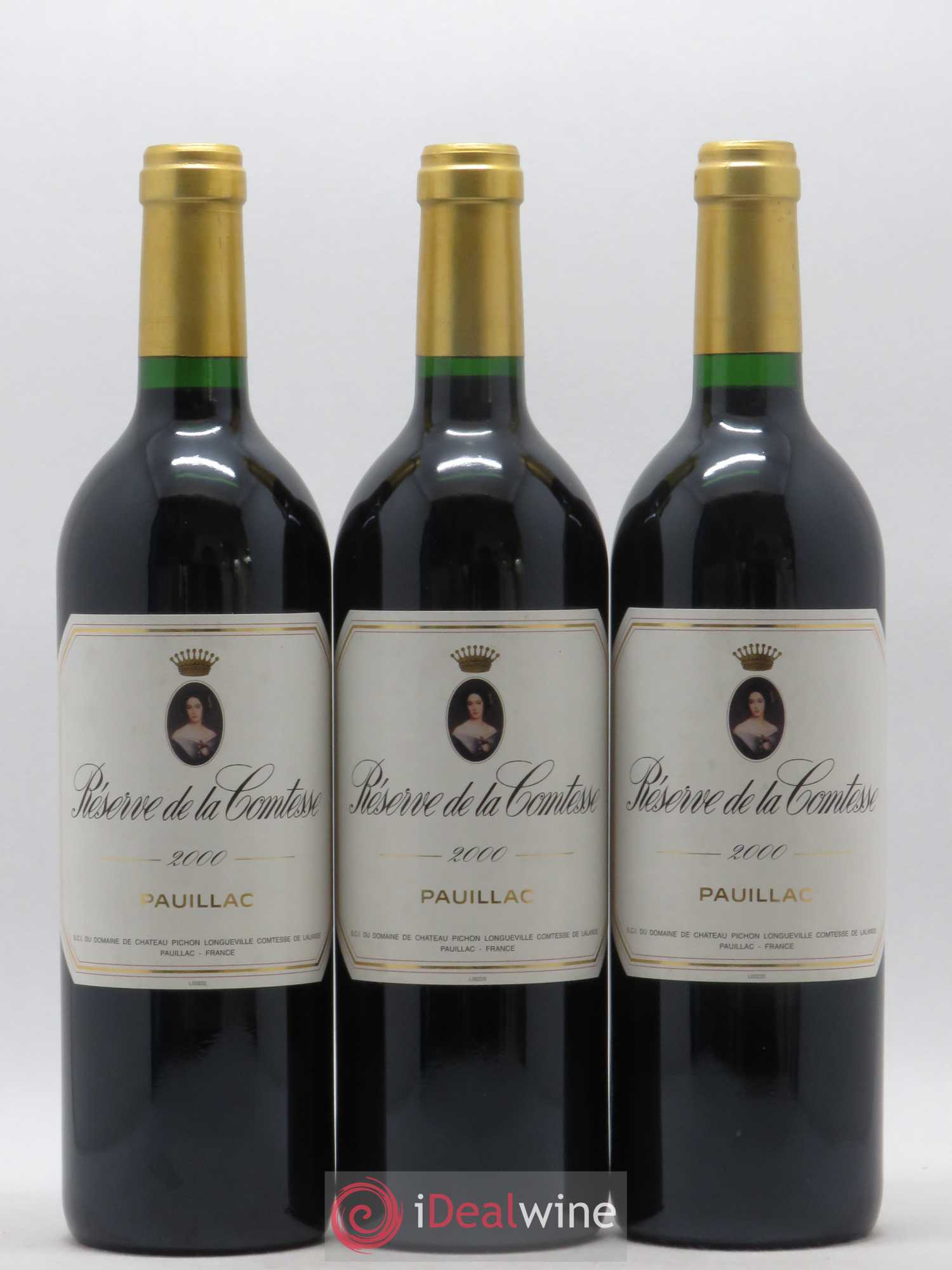 Réserve de la Comtesse Second Vin 2000 - Lot de 3 bouteilles - 0
