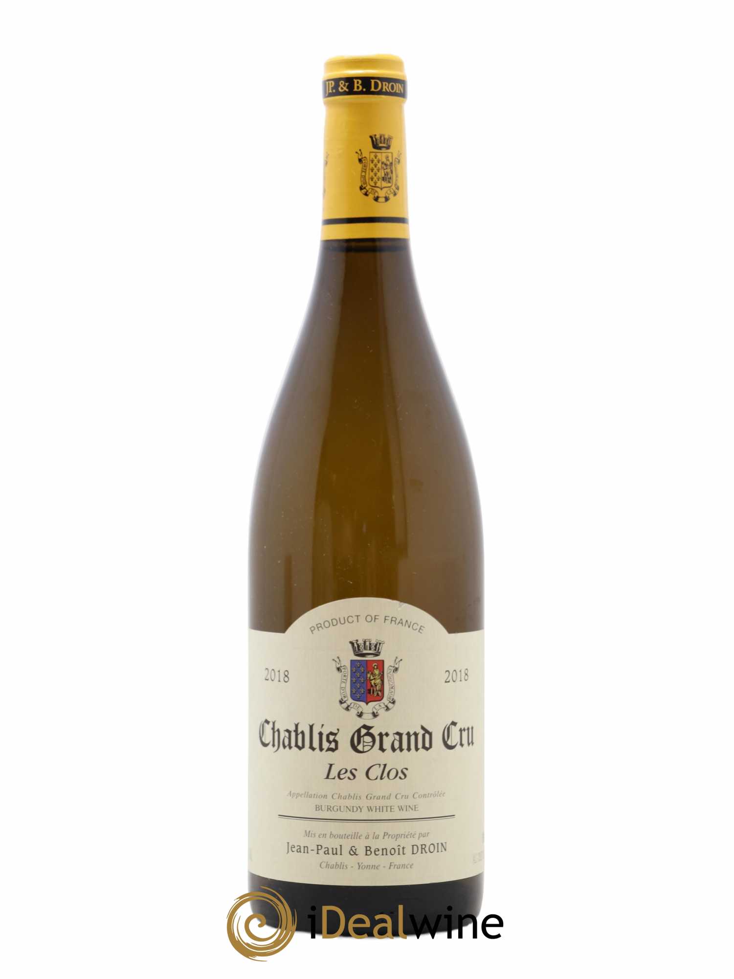 Chablis Grand Cru Les Clos Jean-Paul & Benoît Droin (Domaine) 2018 - Lot de 1 bouteille - 0