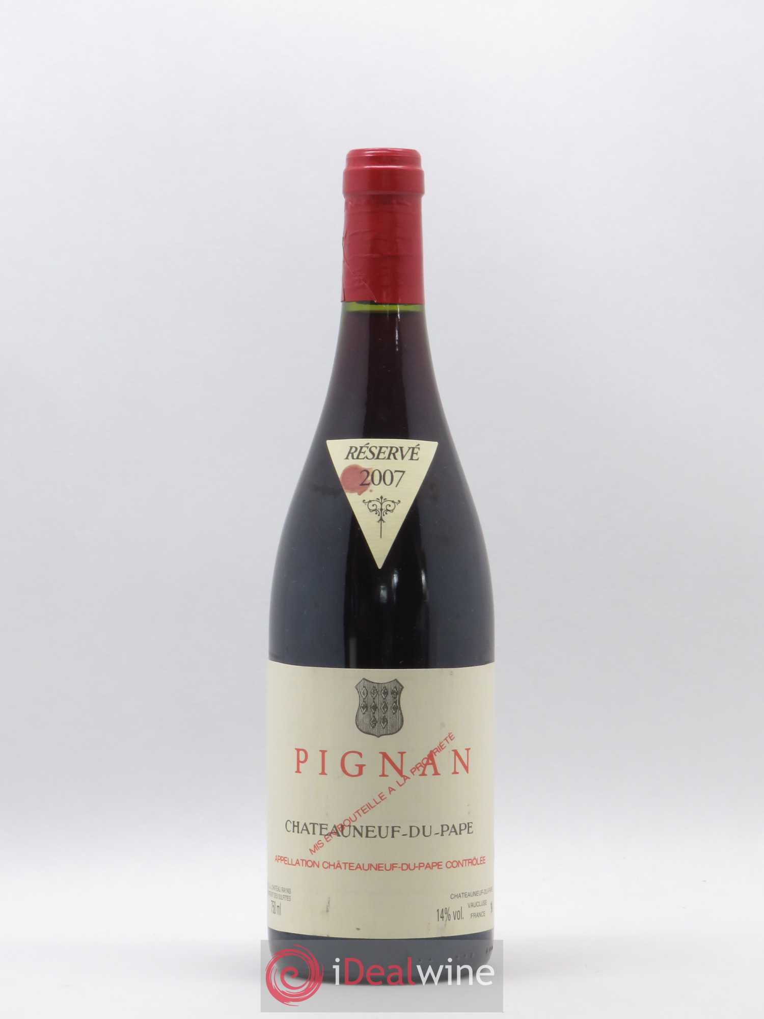 Châteauneuf-du-Pape Pignan Emmanuel Reynaud 2007 - Lot de 1 bouteille - 0